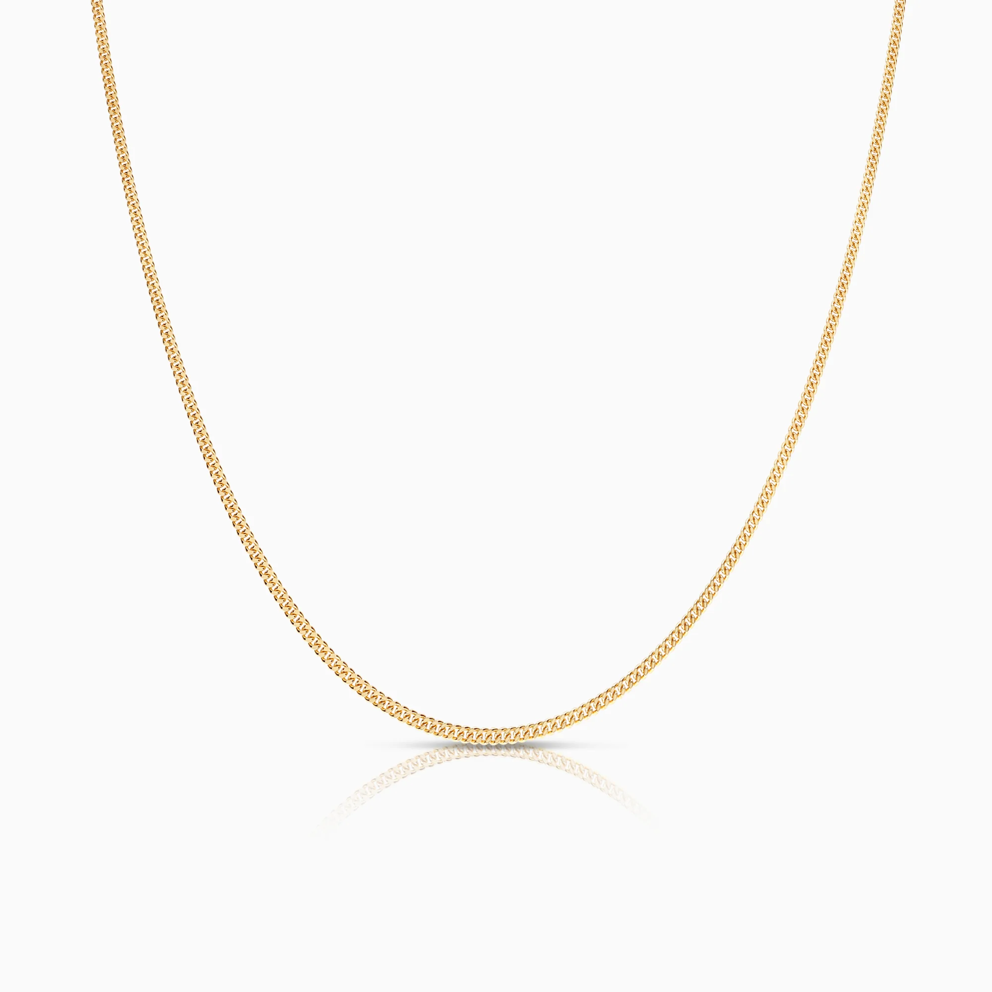 Curb necklace 2.91g 18K gold