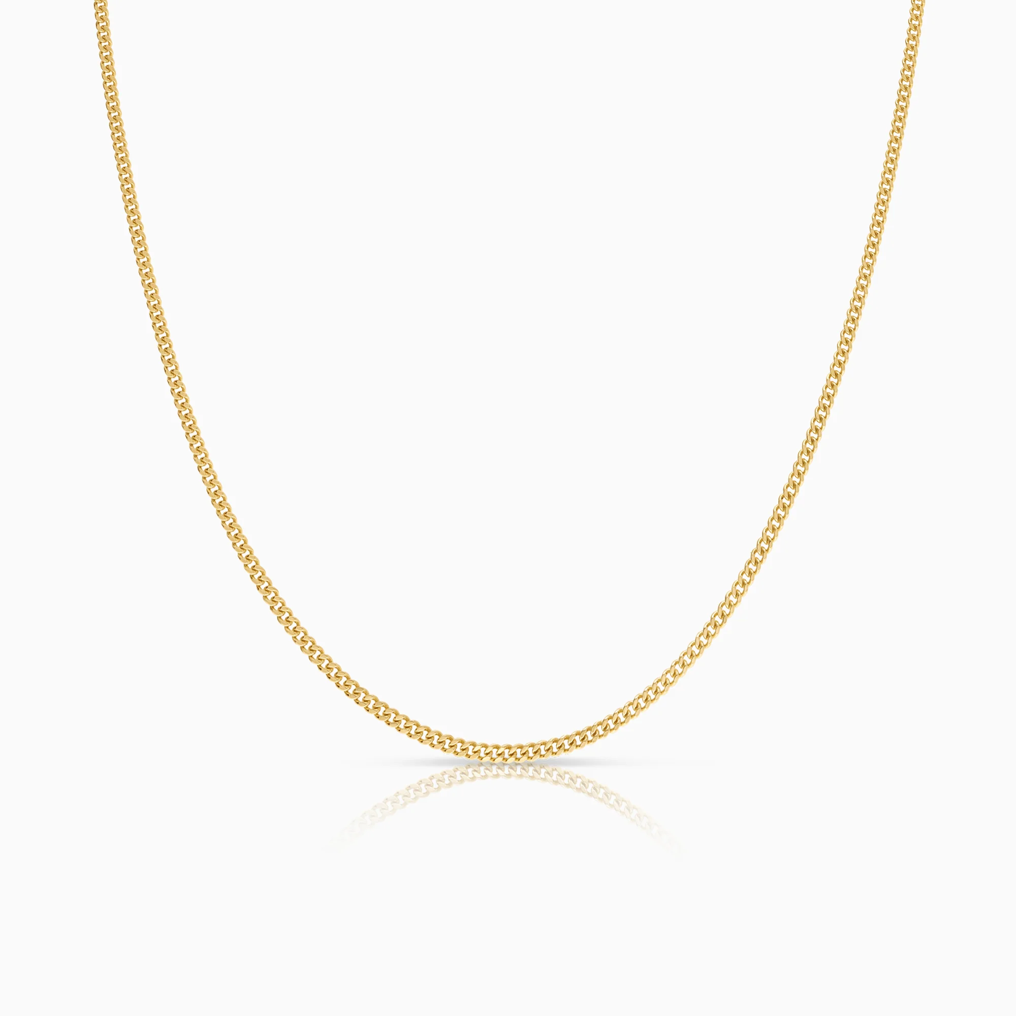 Curb necklace 2.95g 18K gold
