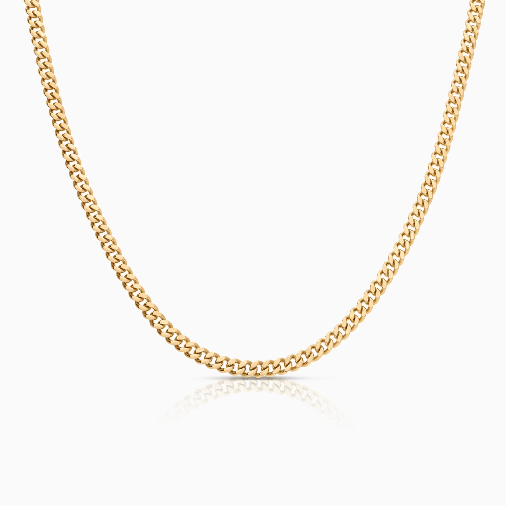 Curb necklace 21.30g 18K gold