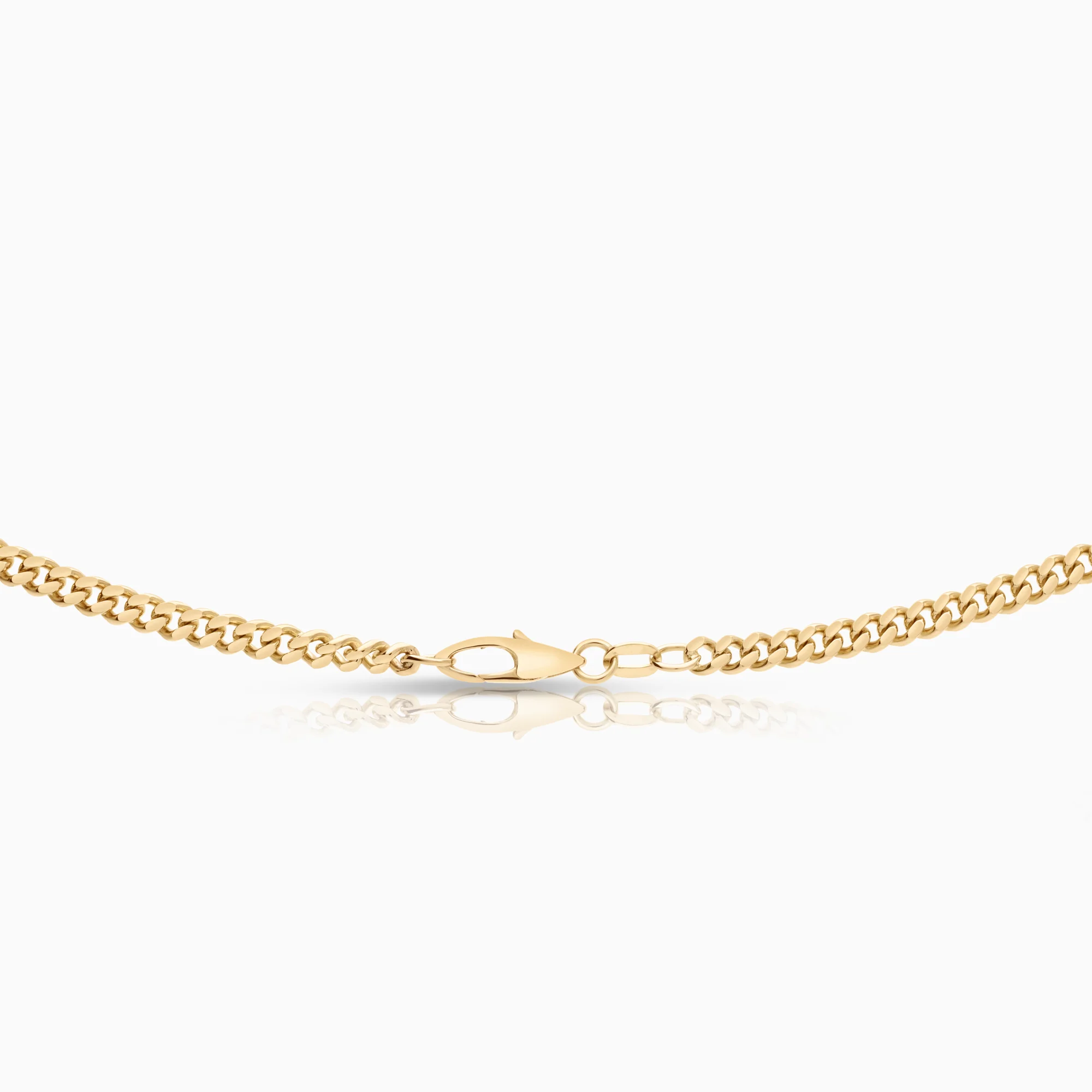 Curb necklace 21.30g 18K gold - Image 2