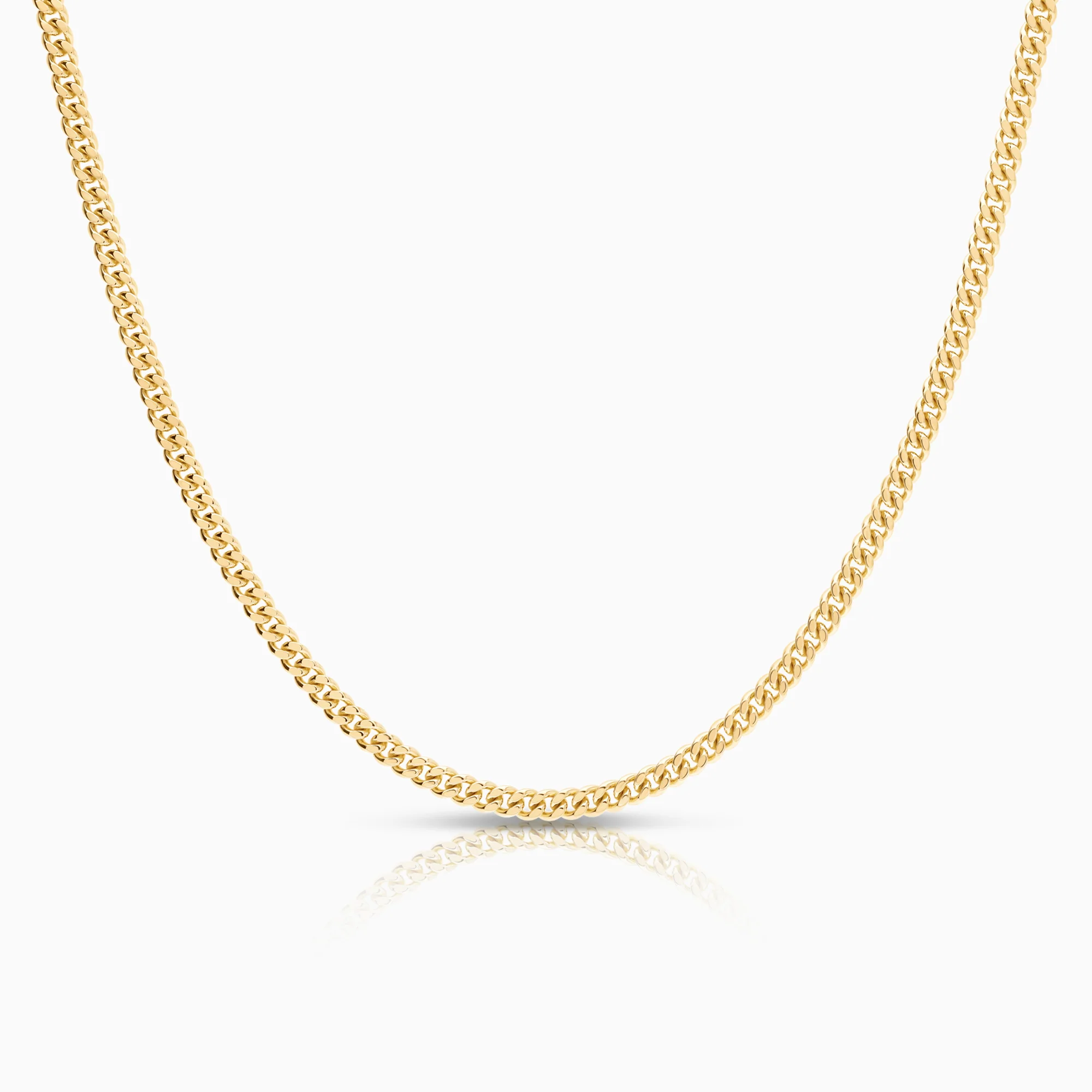 Curb necklace 21.55g 18K gold