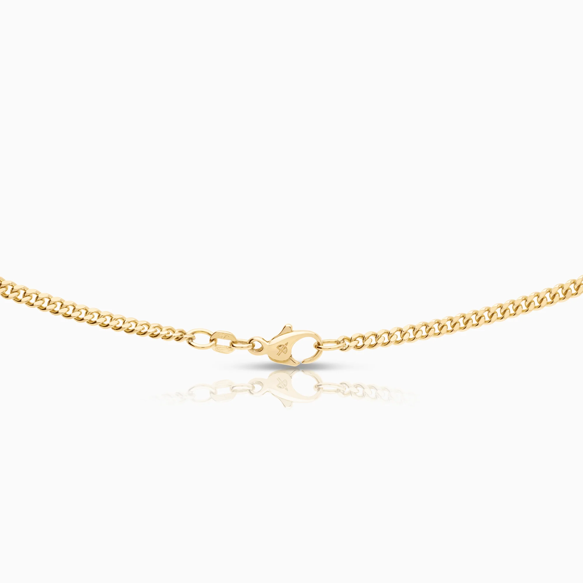 Curb necklace 21.55g 18K gold - Image 2