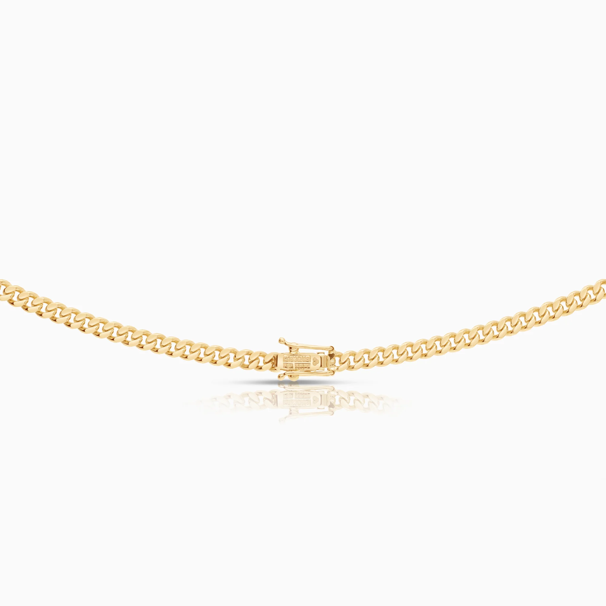Curb necklace 23.08g 18K gold - Image 2