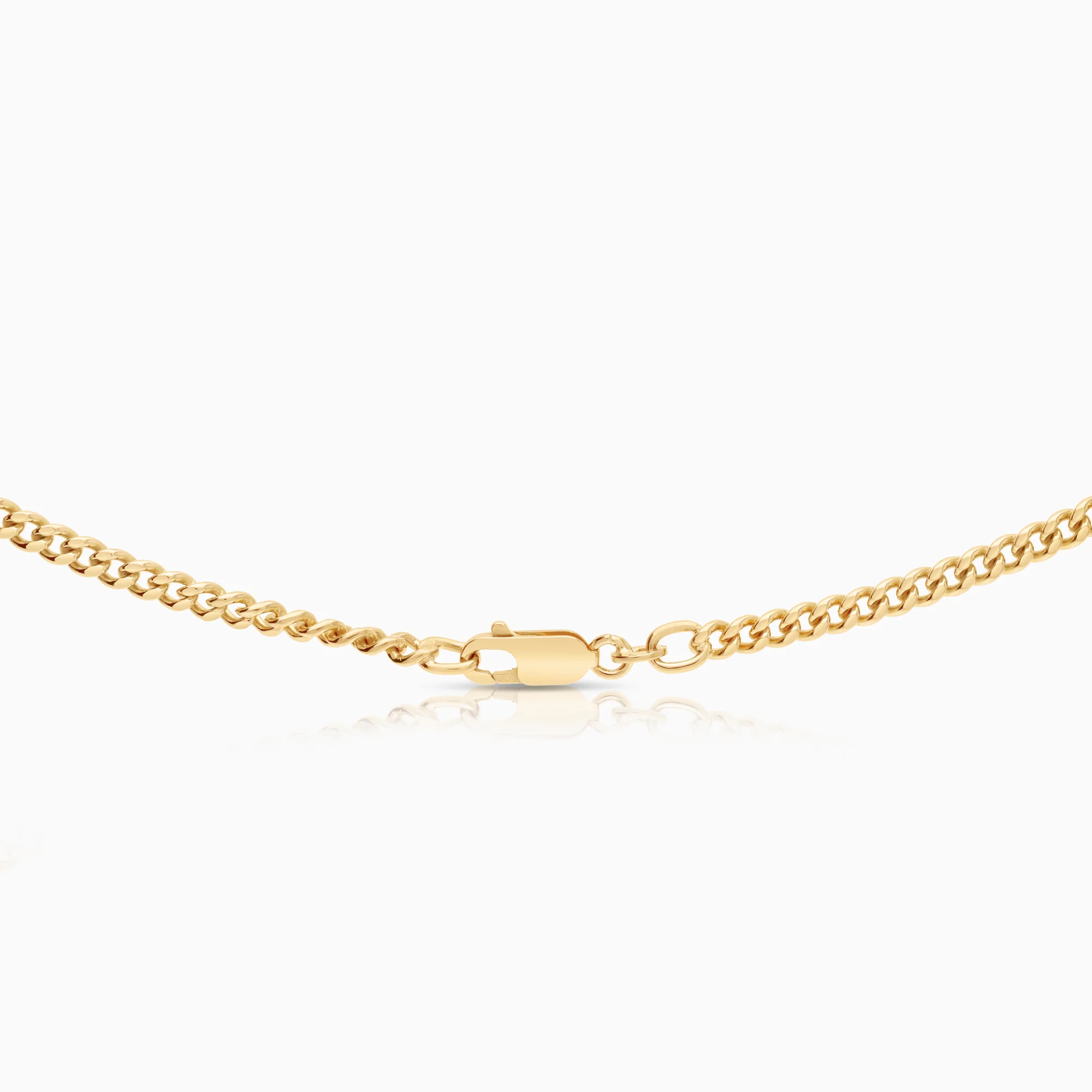 Curb necklace 23.67g 18K gold - Image 2