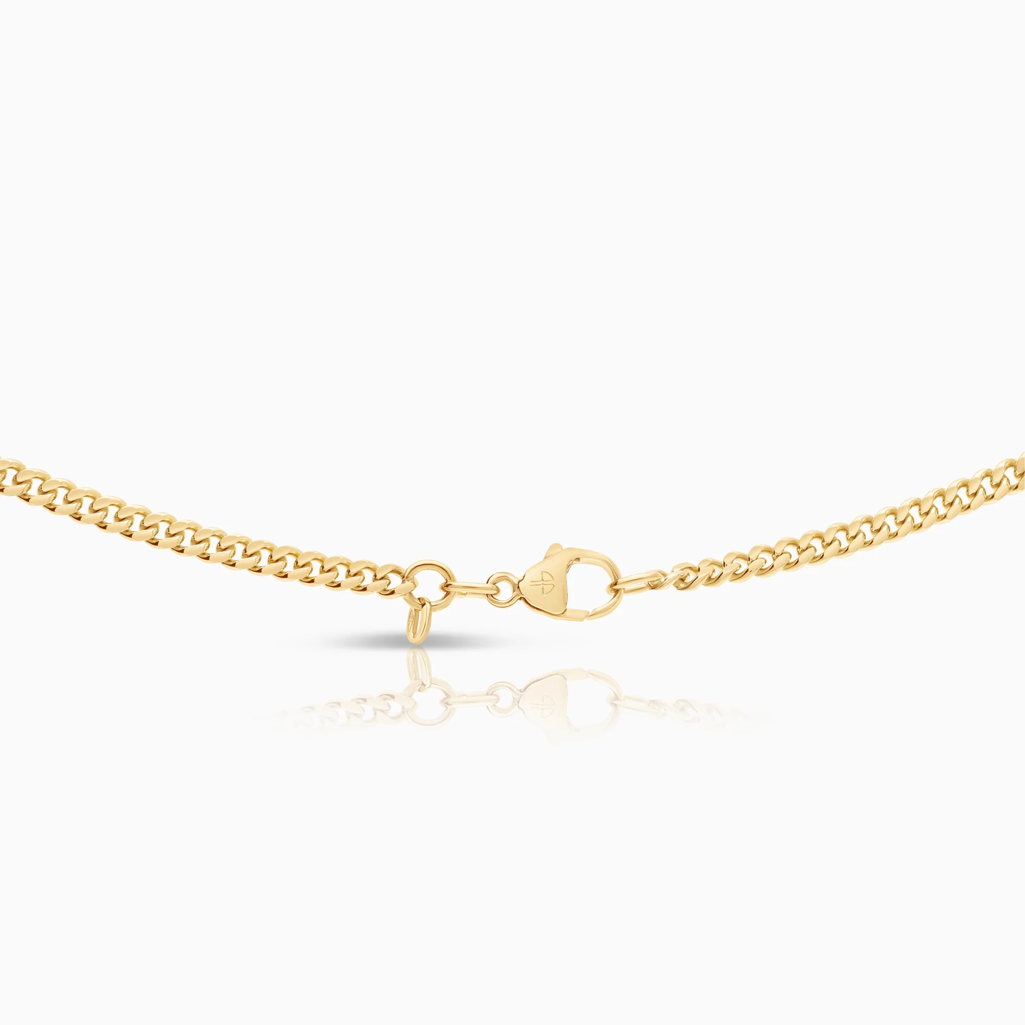 Curb necklace 24.31g 18K gold - Image 2