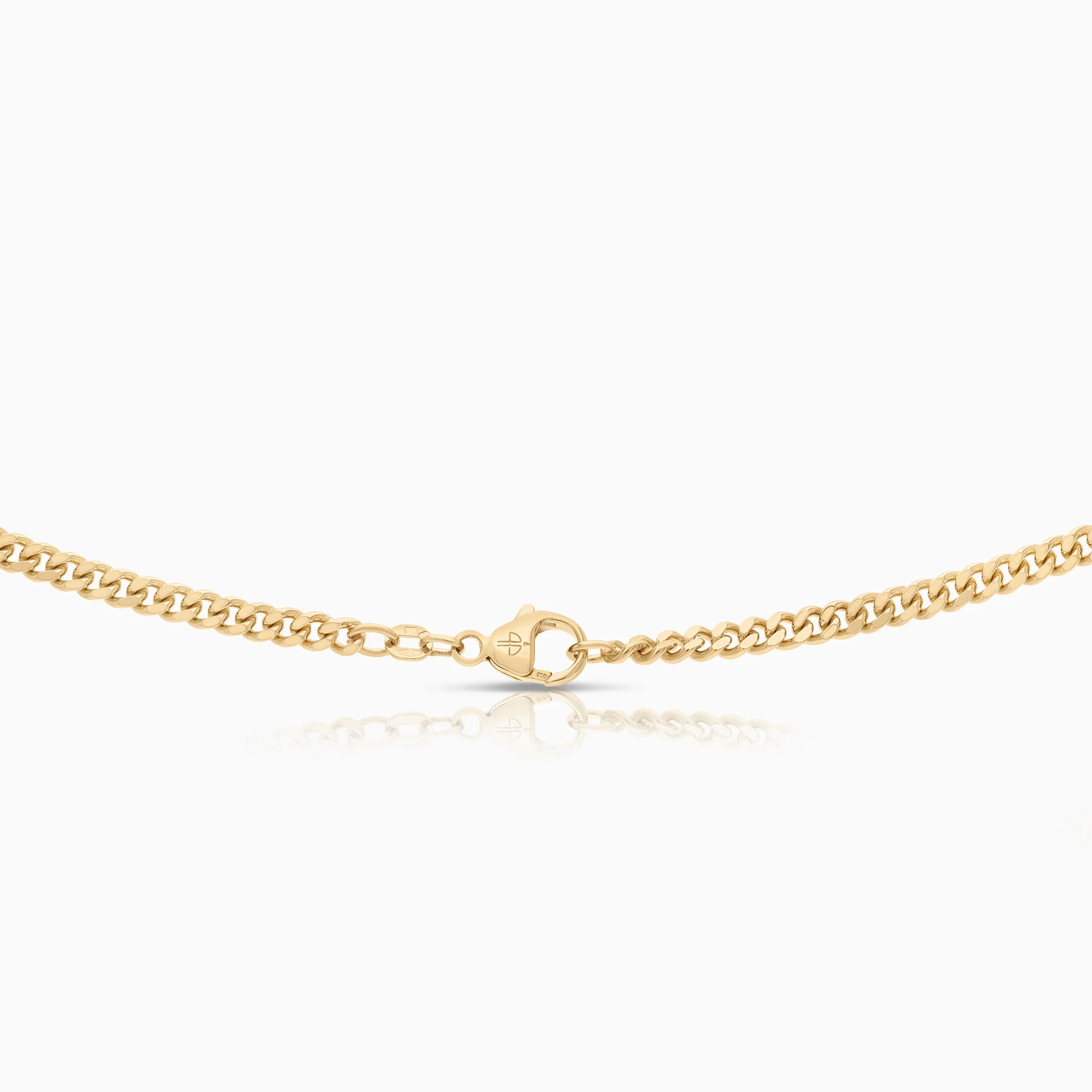Curb necklace 24.61g 18K gold - Image 2