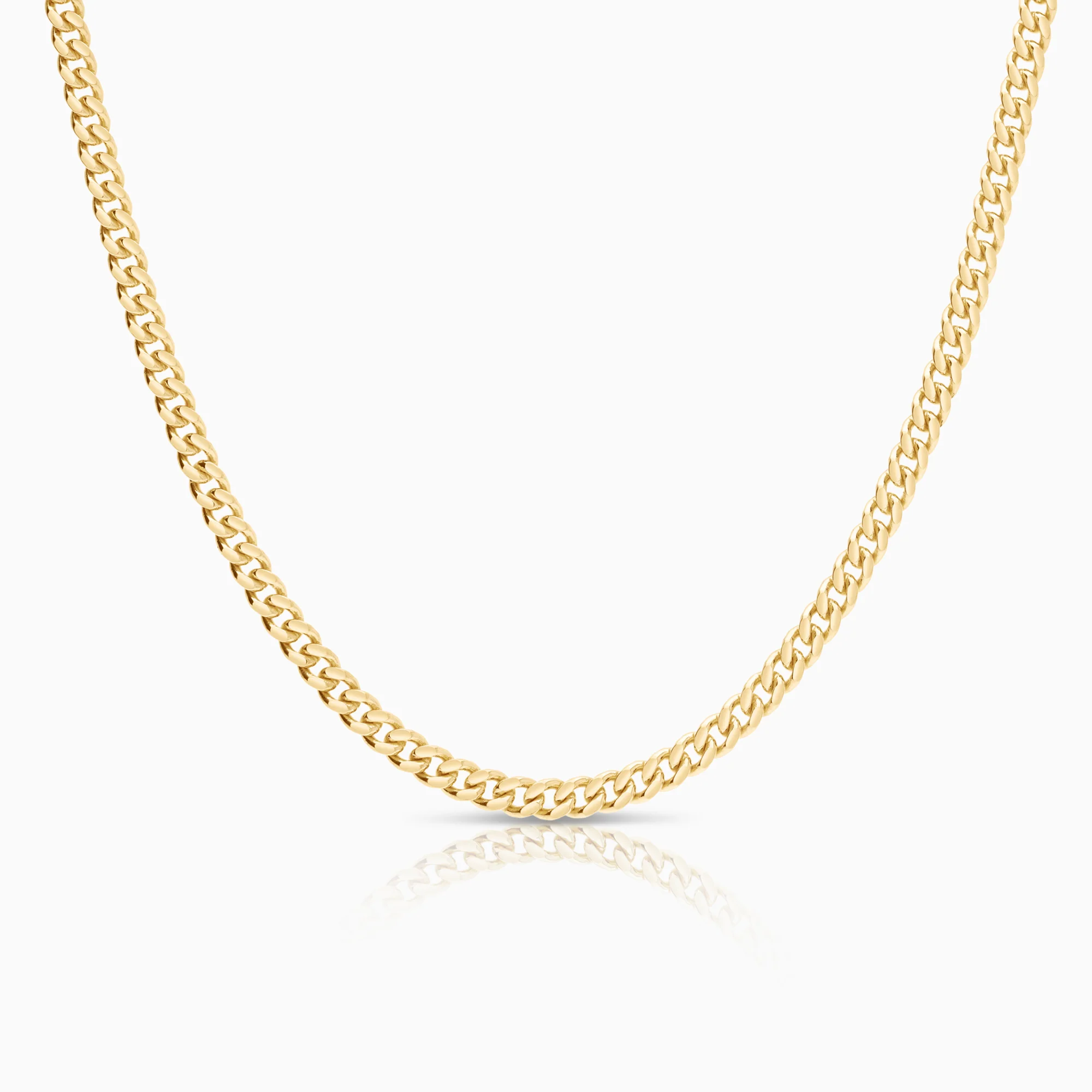 Curb necklace 24.80g 18K gold