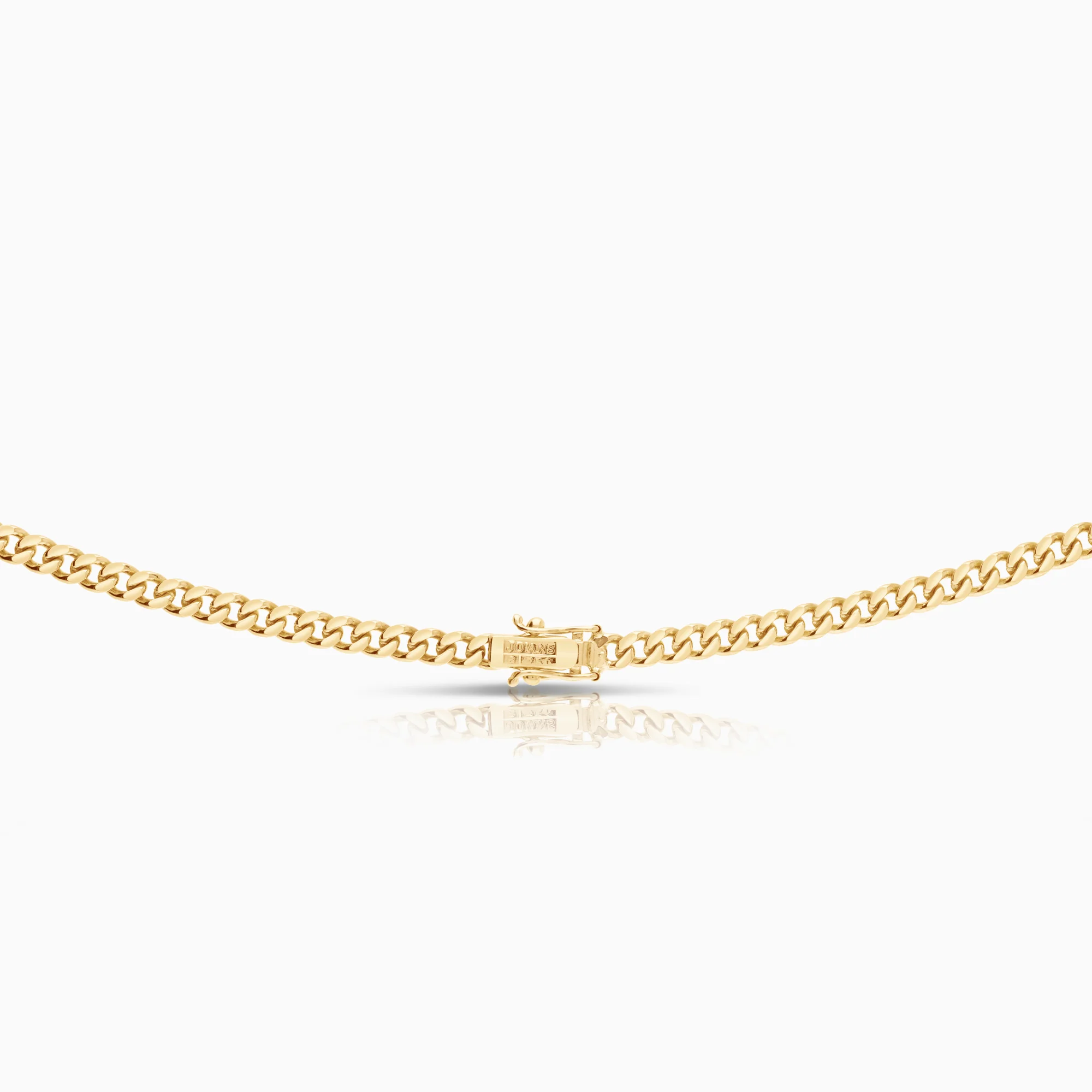 Curb necklace 24.80g 18K gold - Image 2
