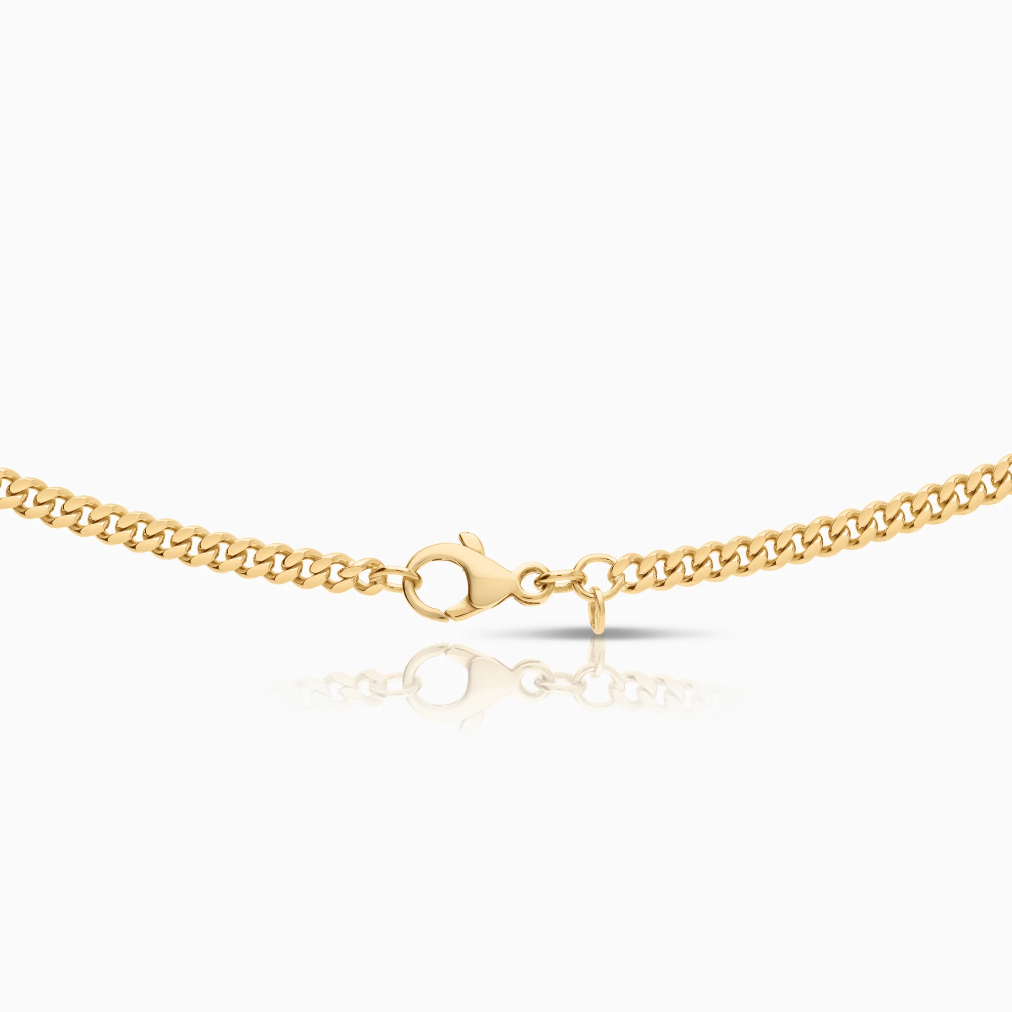 Curb necklace 25.16g 18K gold - Image 2