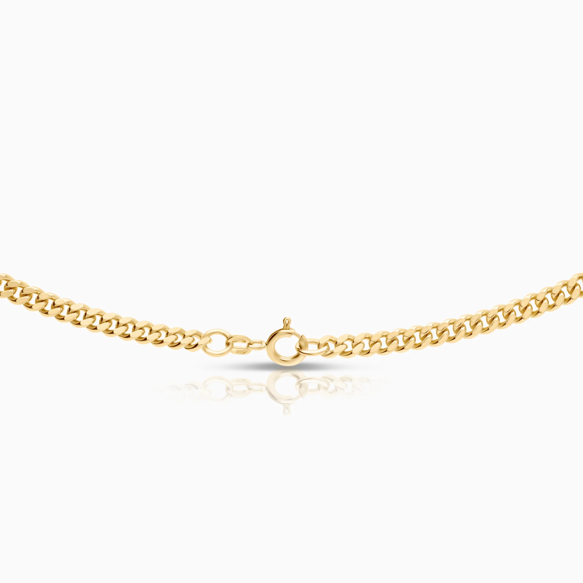 Curb necklace 27.38g 14K gold - Image 2
