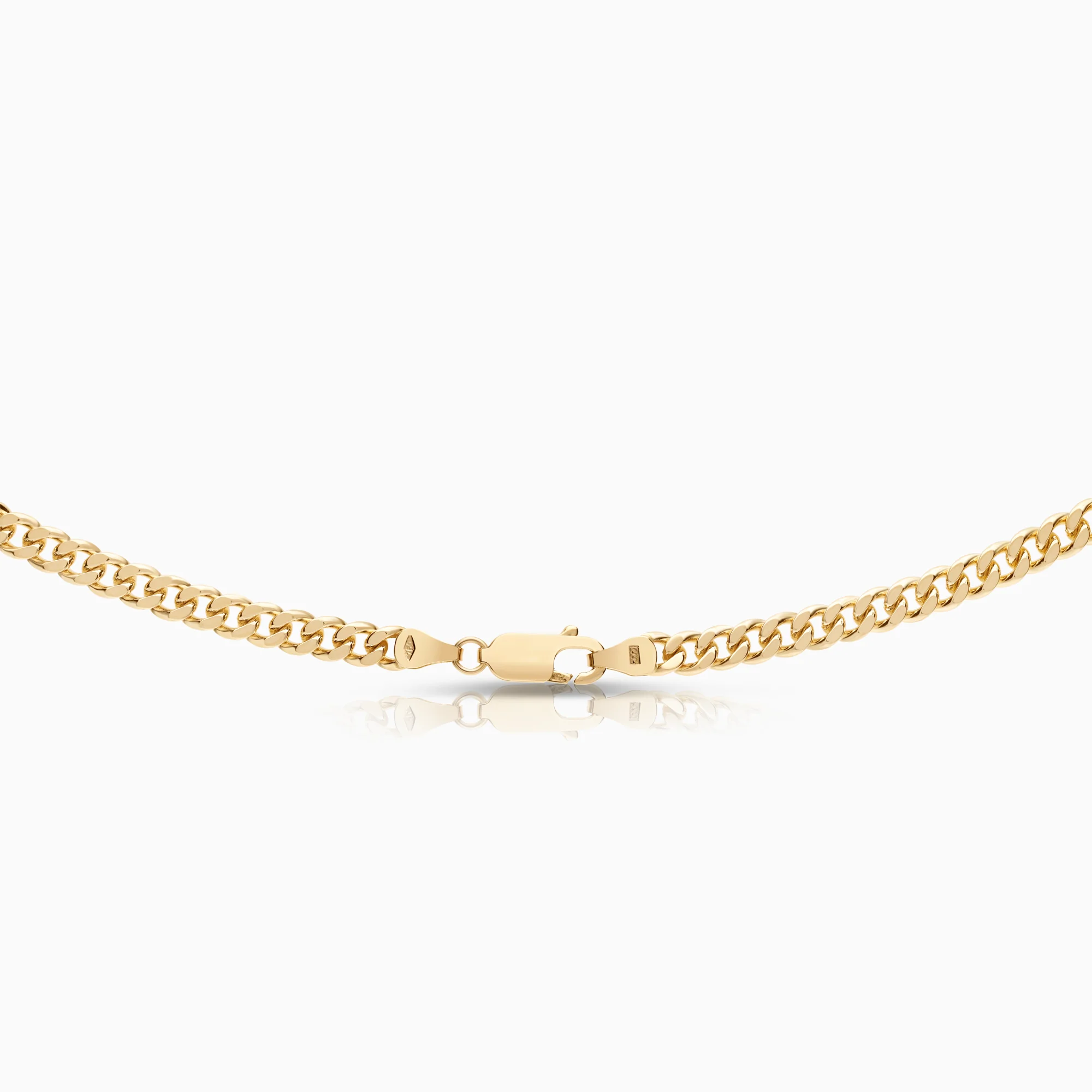 Curb necklace 29.62g 18K gold - Image 2