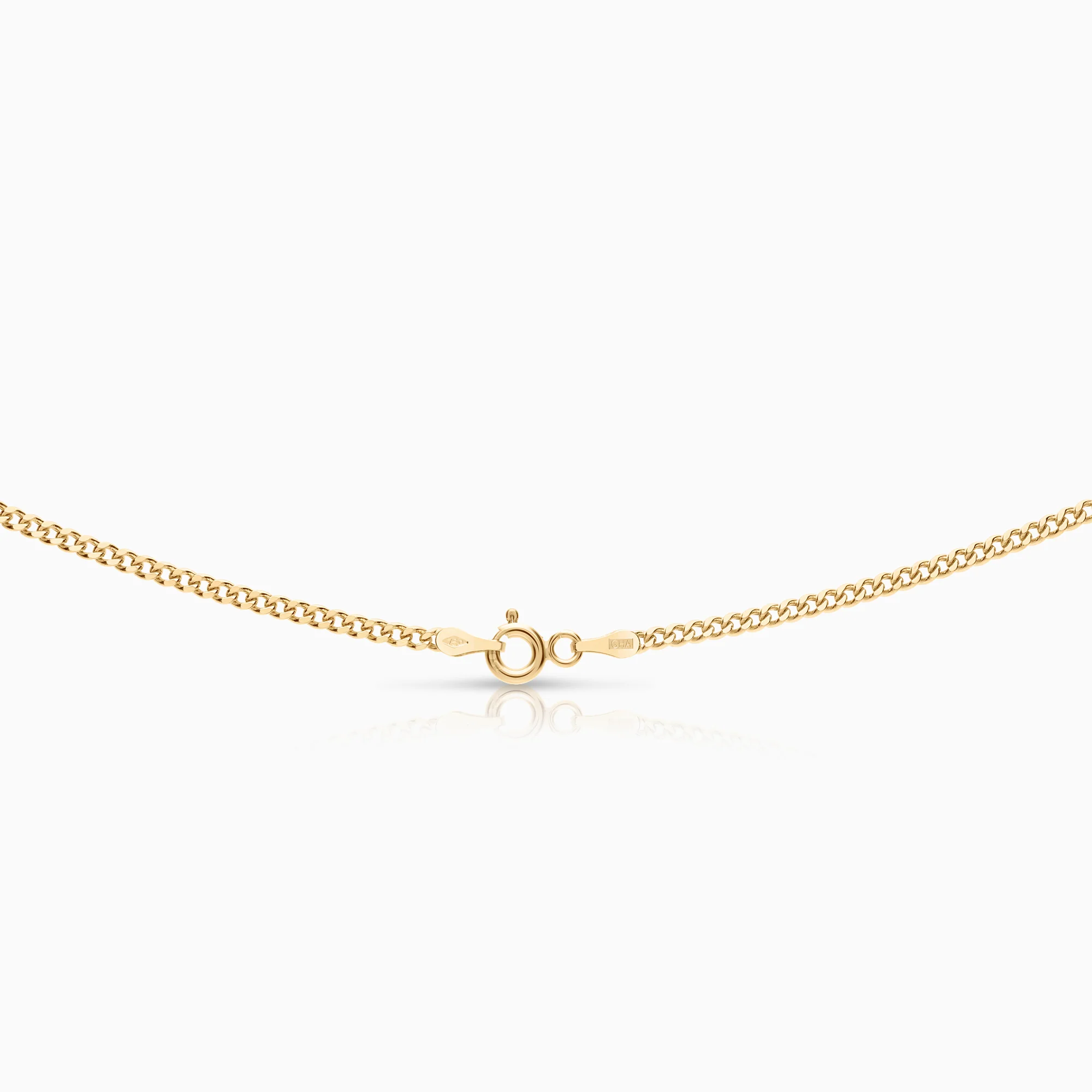 Curb necklace 3.03g 18K gold - Image 2