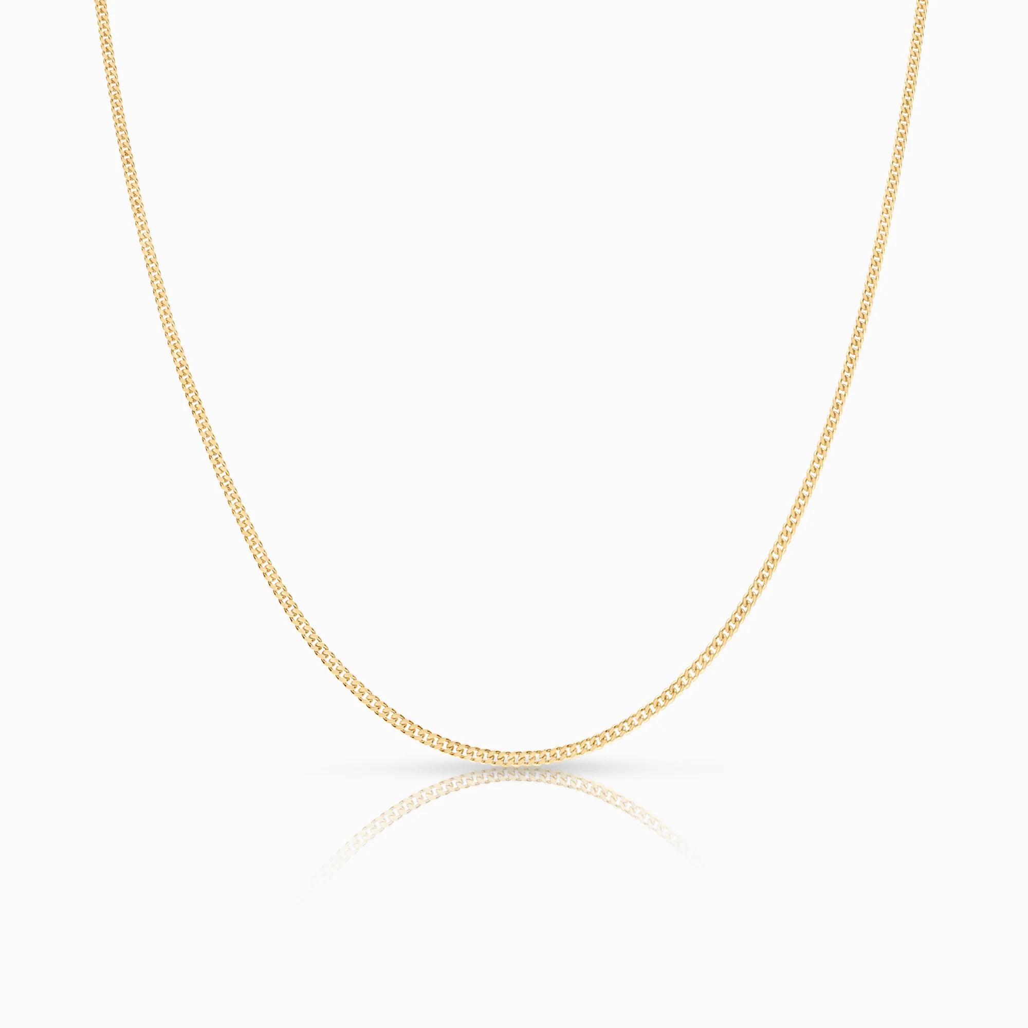 Curb necklace 3.10g 18K gold