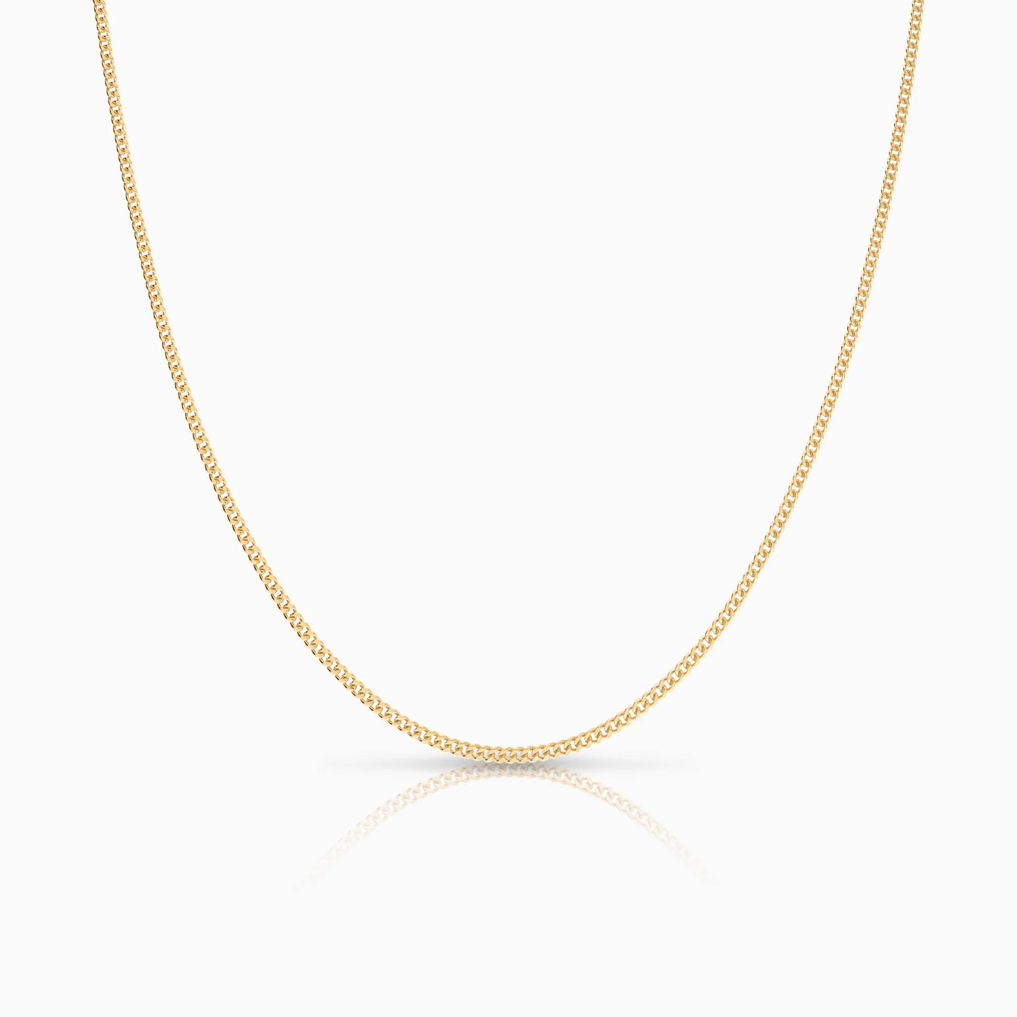Curb necklace 3.12g 18K gold
