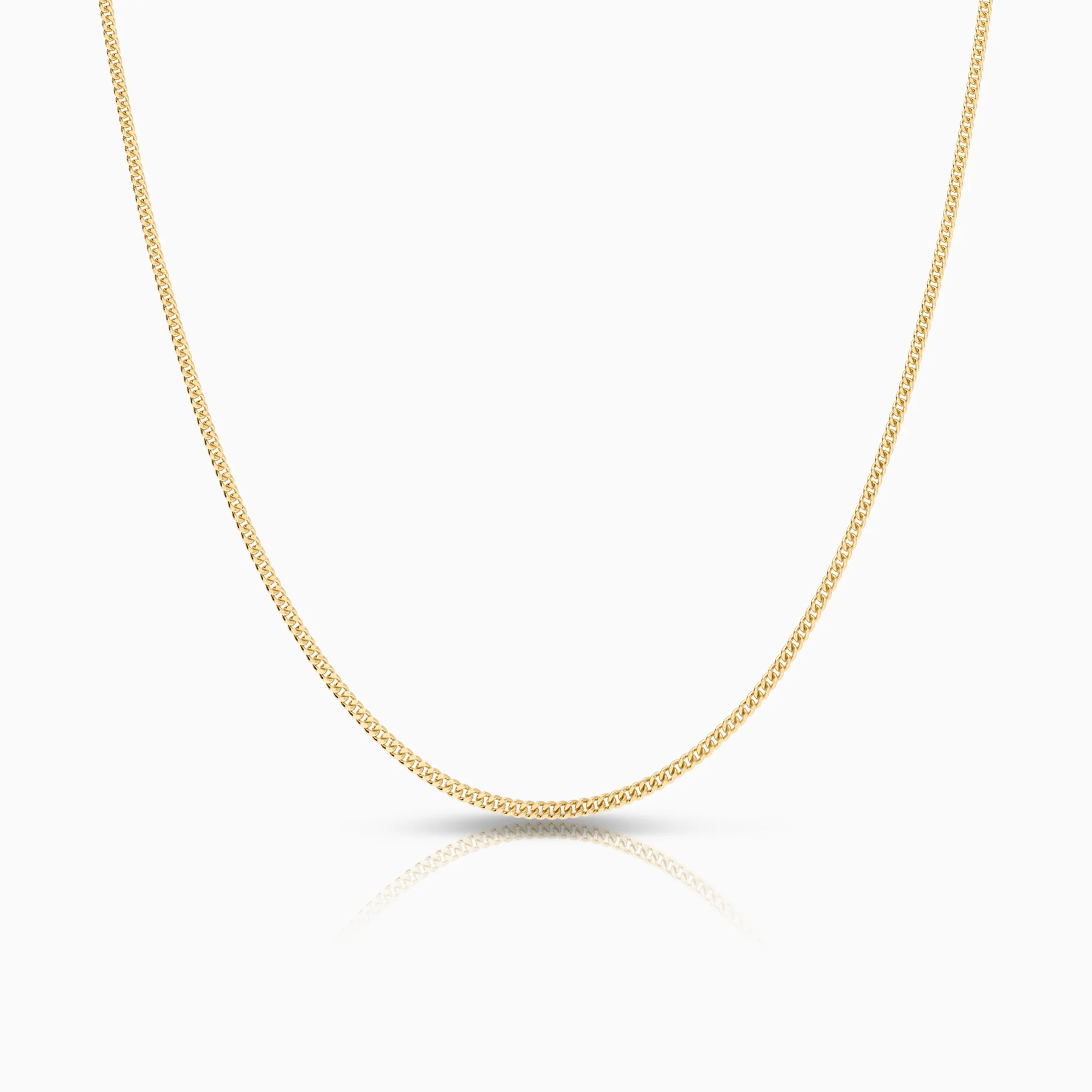 Curb necklace 3.21g 18K gold