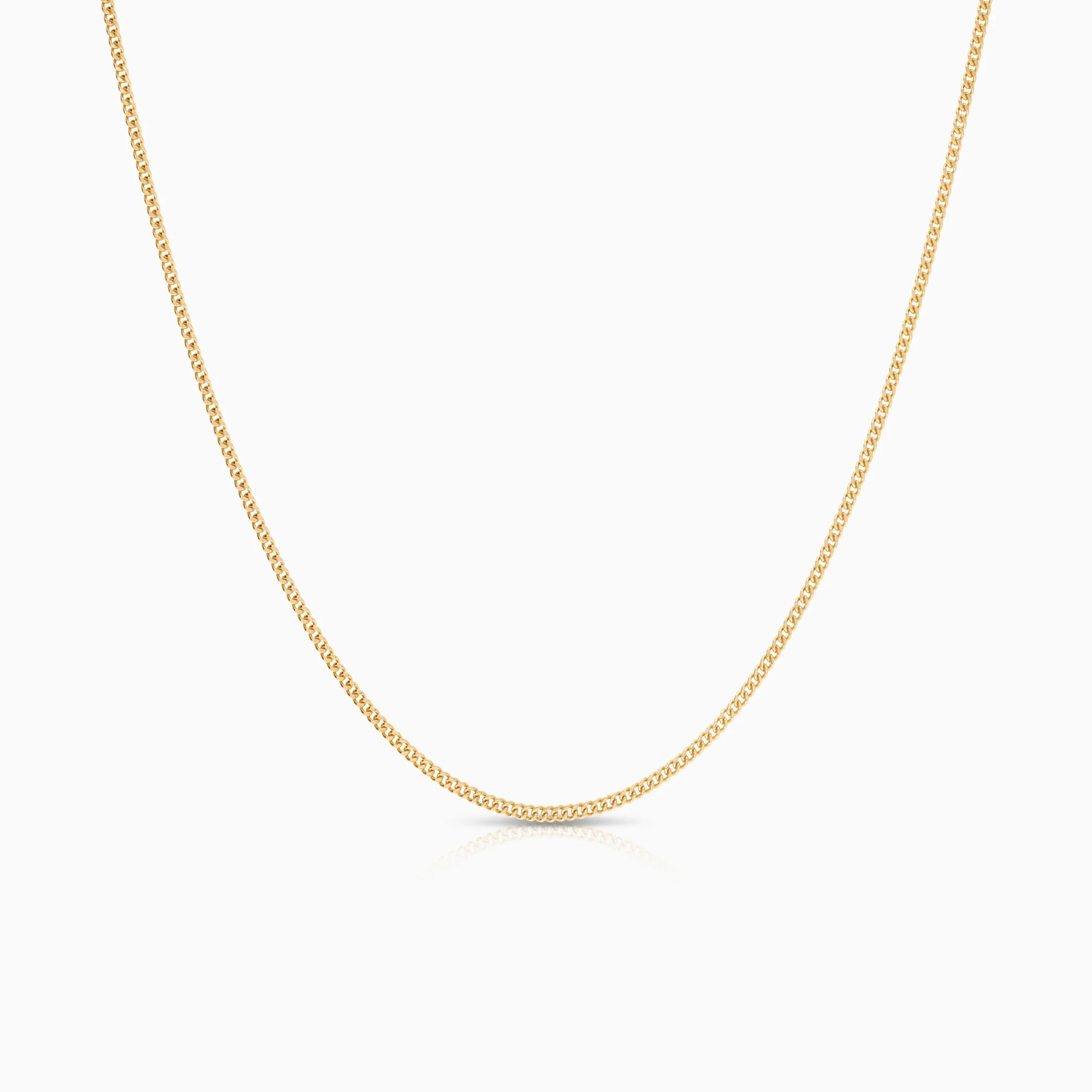 Curb necklace 3.22g 18K gold