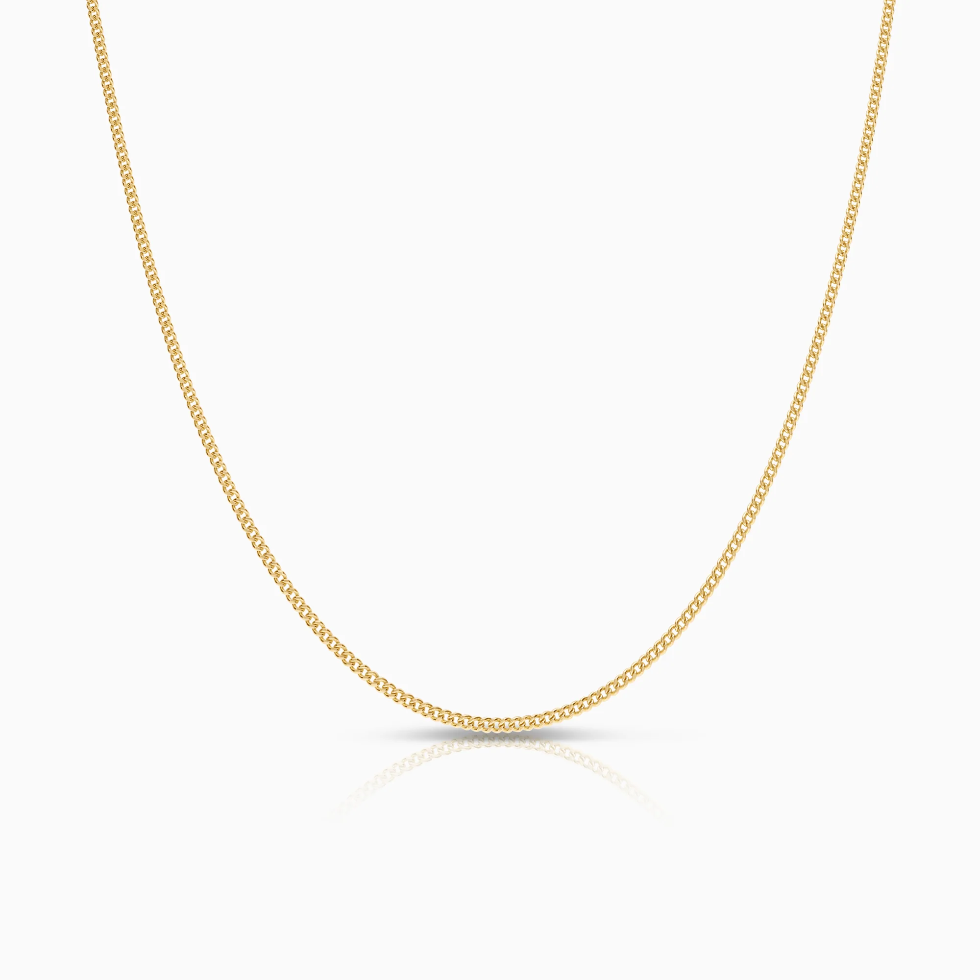 Curb necklace 3.39g 18K gold