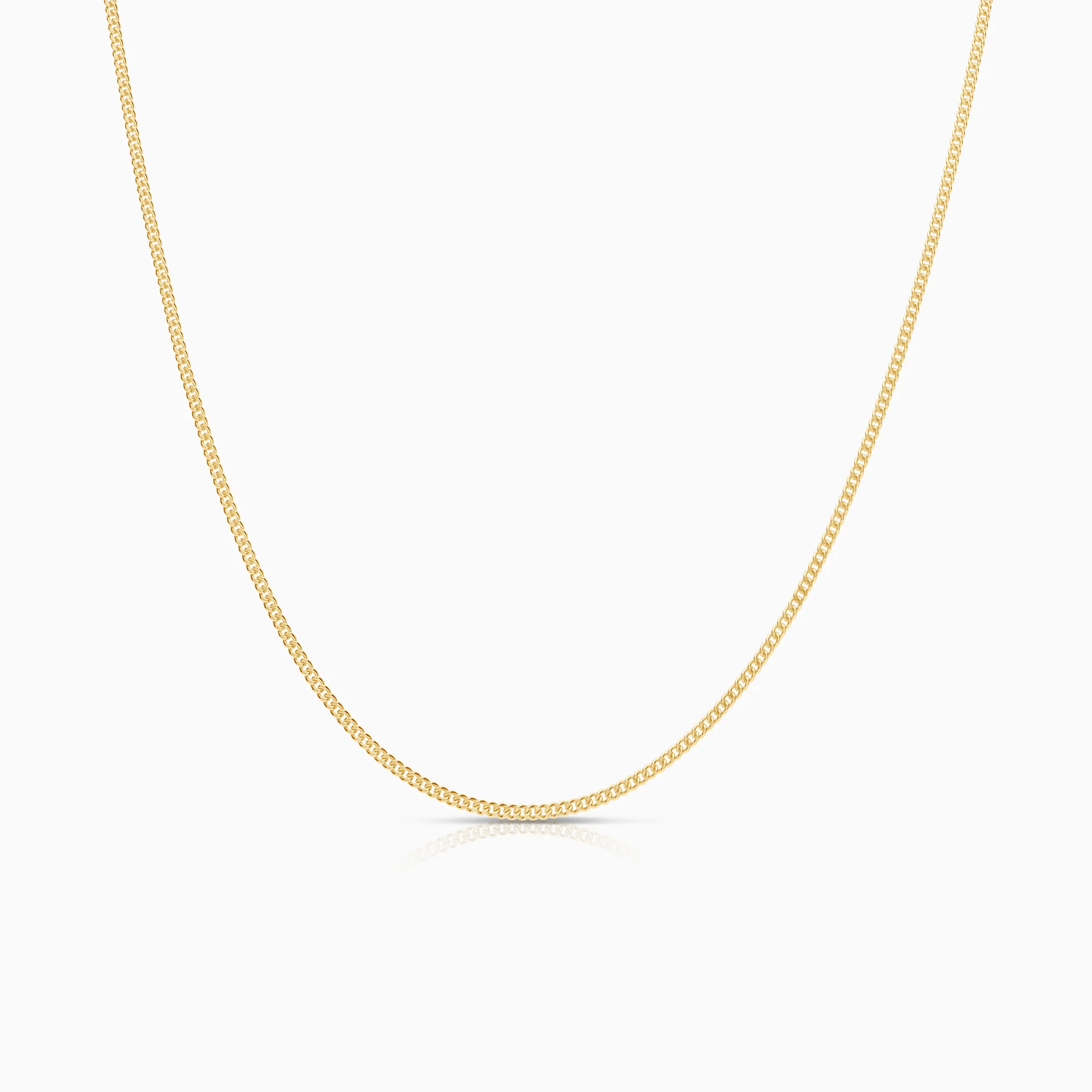 Curb necklace 3.40g 18K gold
