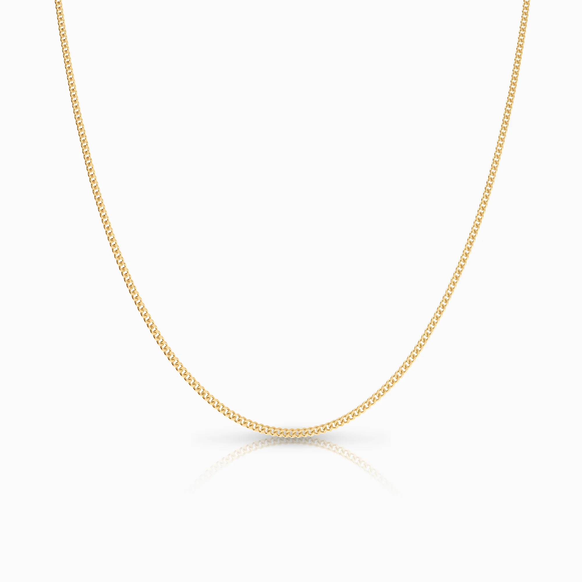 Curb necklace 3.41g 18K gold