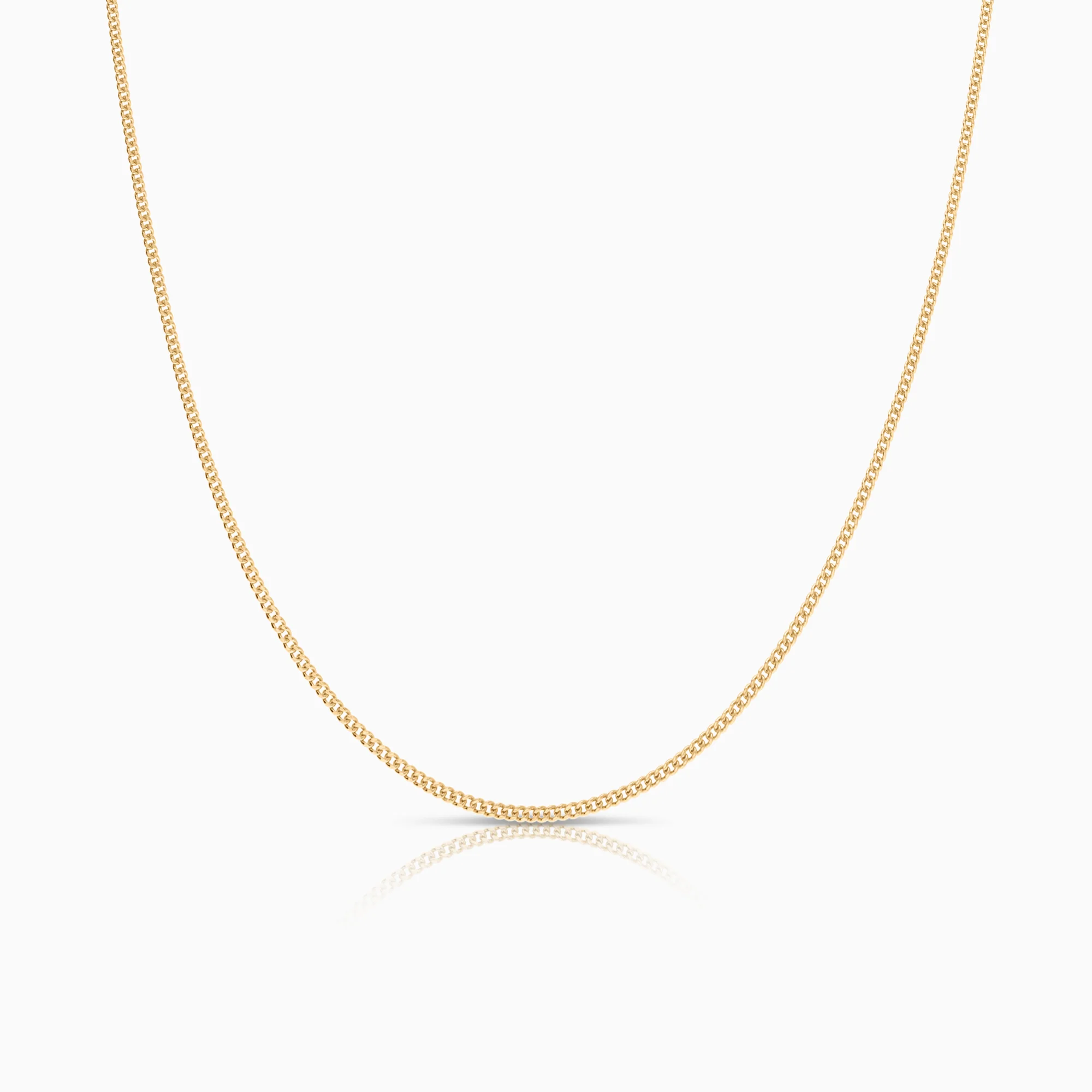 Curb necklace 3.45g 18K gold