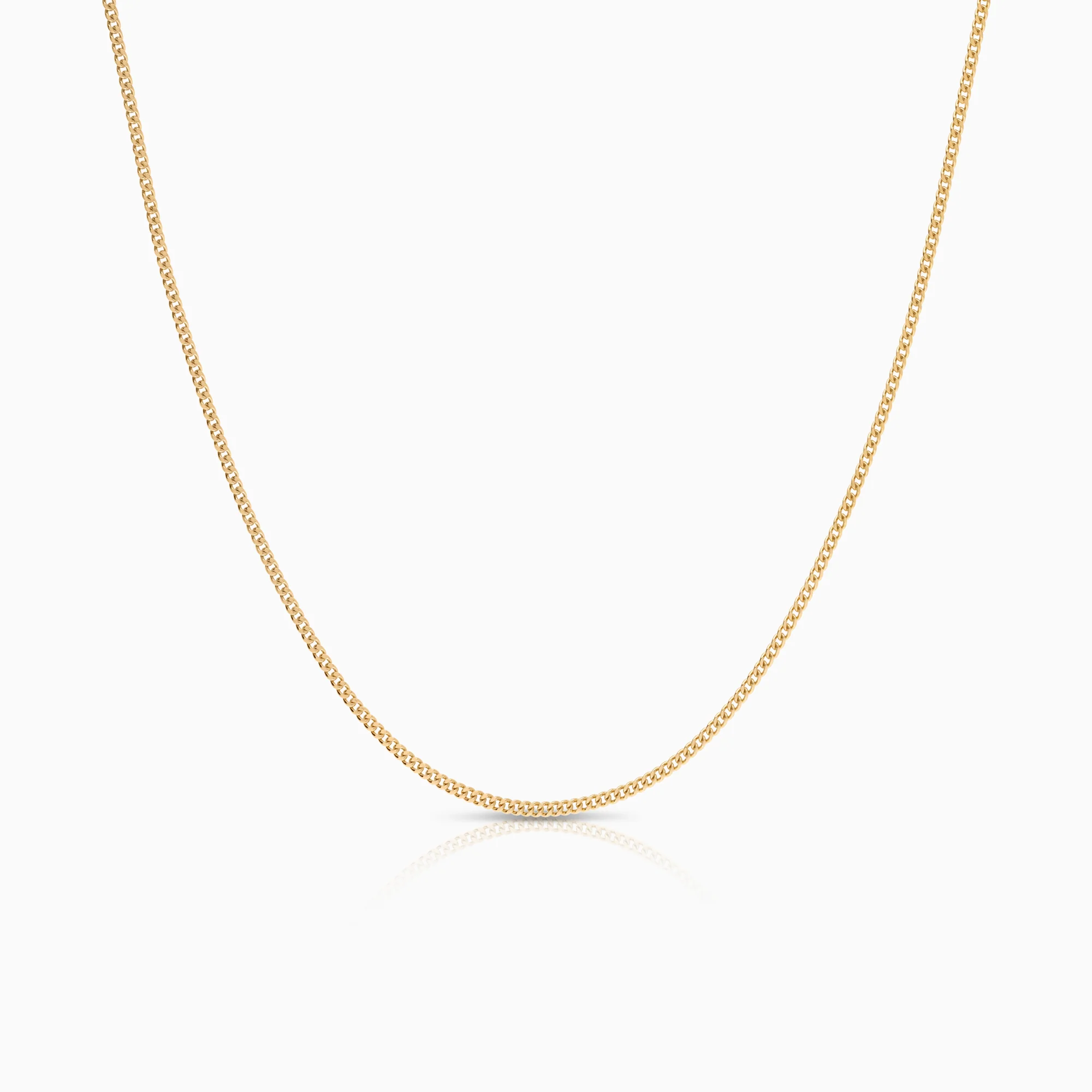 Curb necklace 3.50g 18K gold
