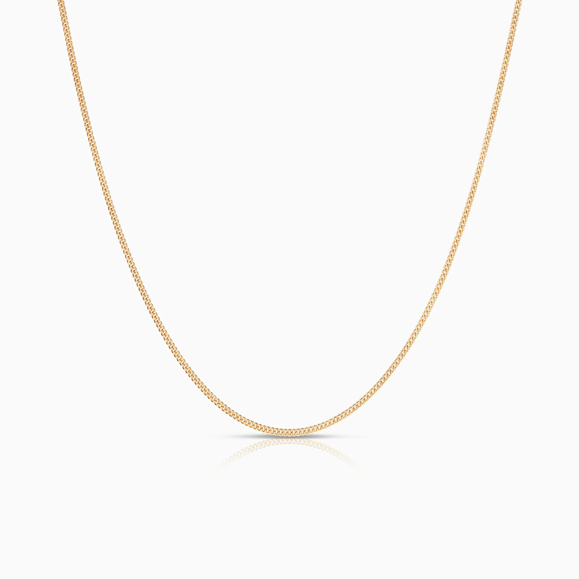Curb necklace 3.50g 18K gold