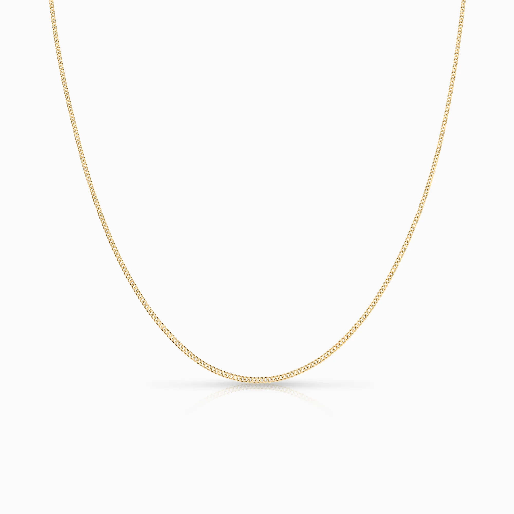Curb necklace 3.59g 18K yellow gold
