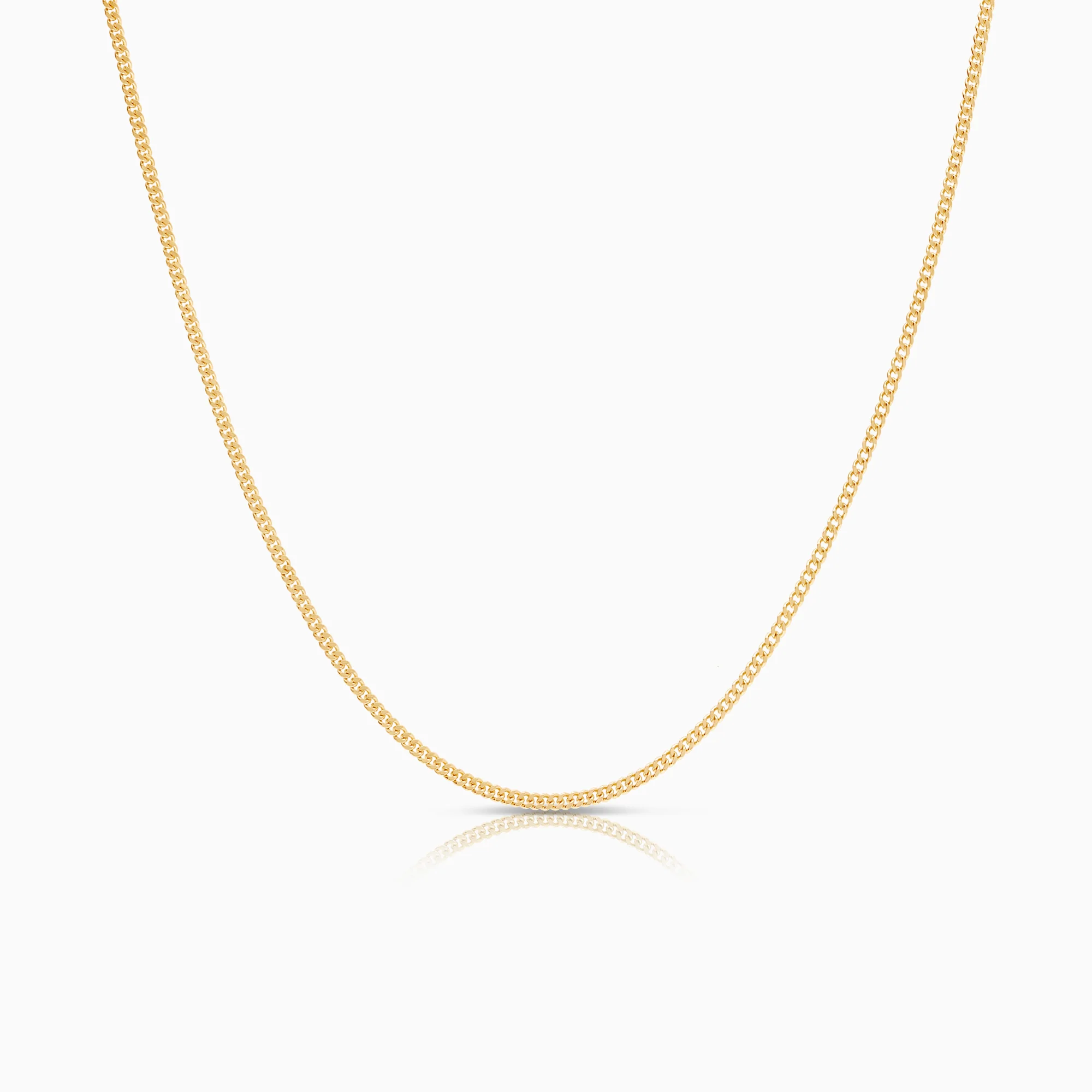 Curb necklace 3.72g 18K gold