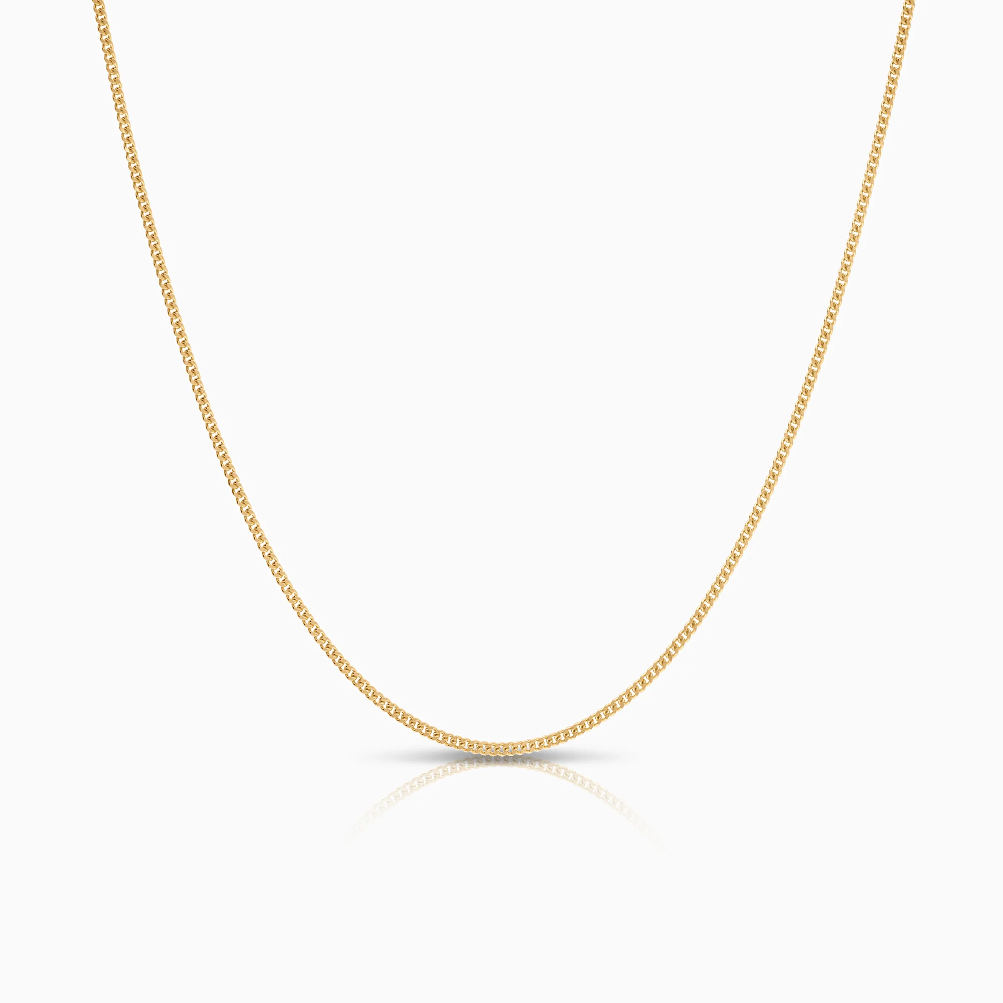 Curb necklace 3.74g 18K gold