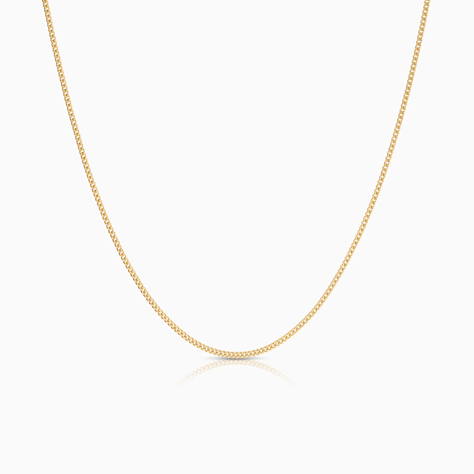 Curb necklace 3.90g 18K gold