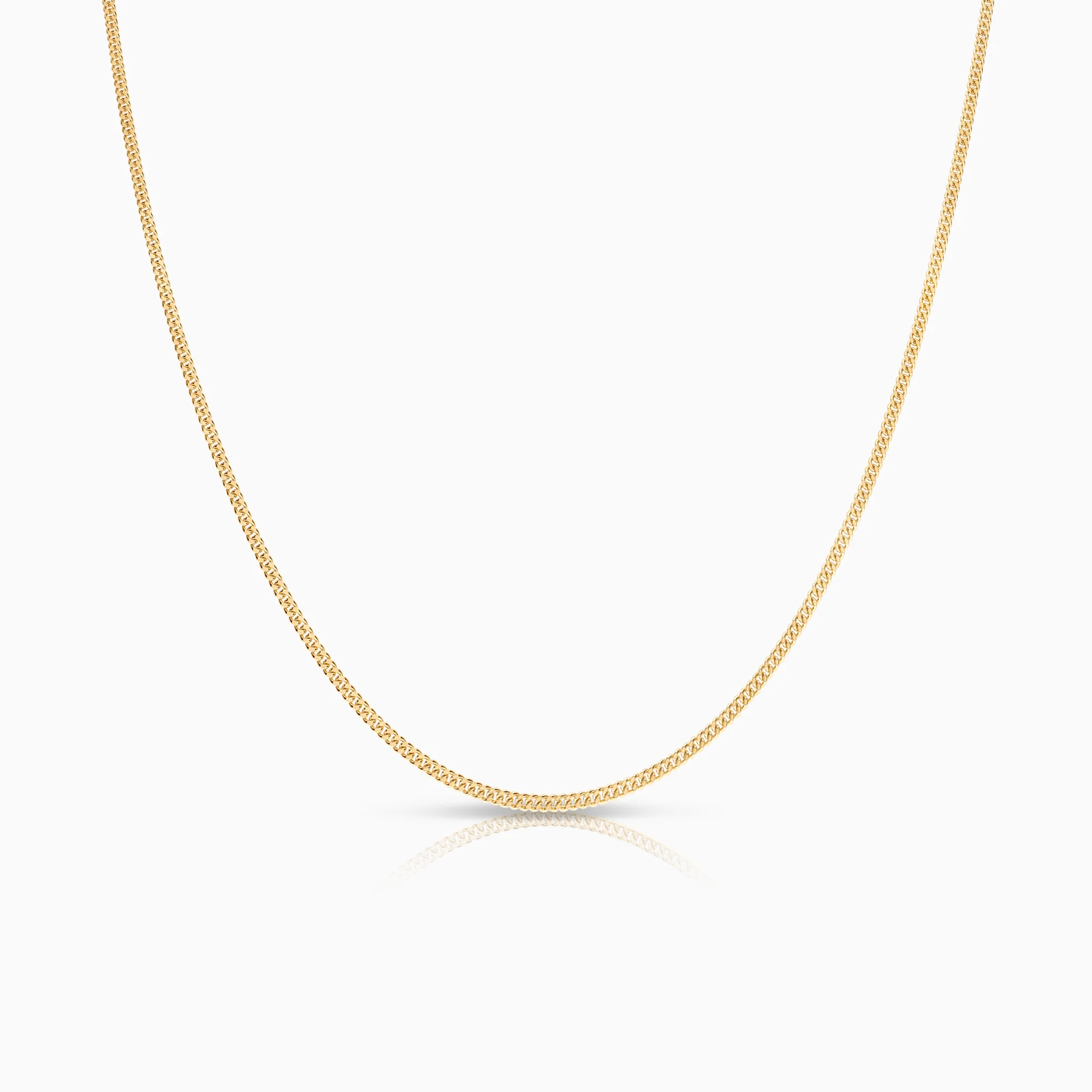 Curb necklace 3.93g 18K gold