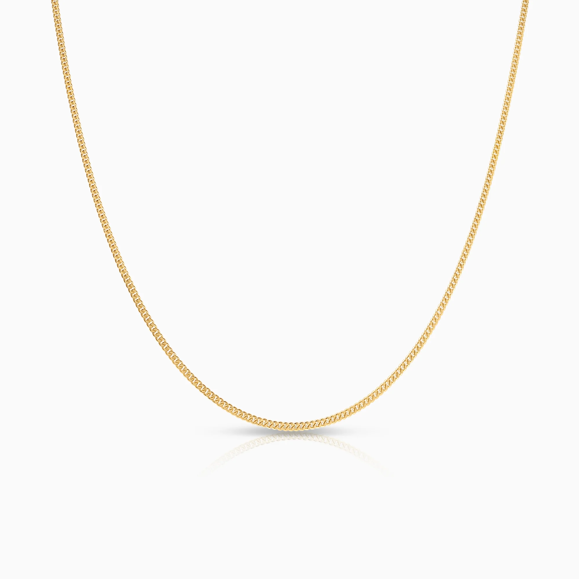 Curb necklace 3.93g 18K gold
