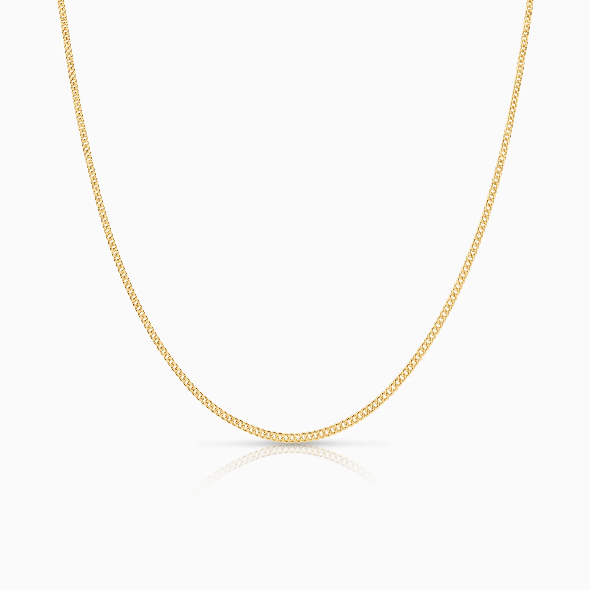Curb necklace 4.03g 18K gold