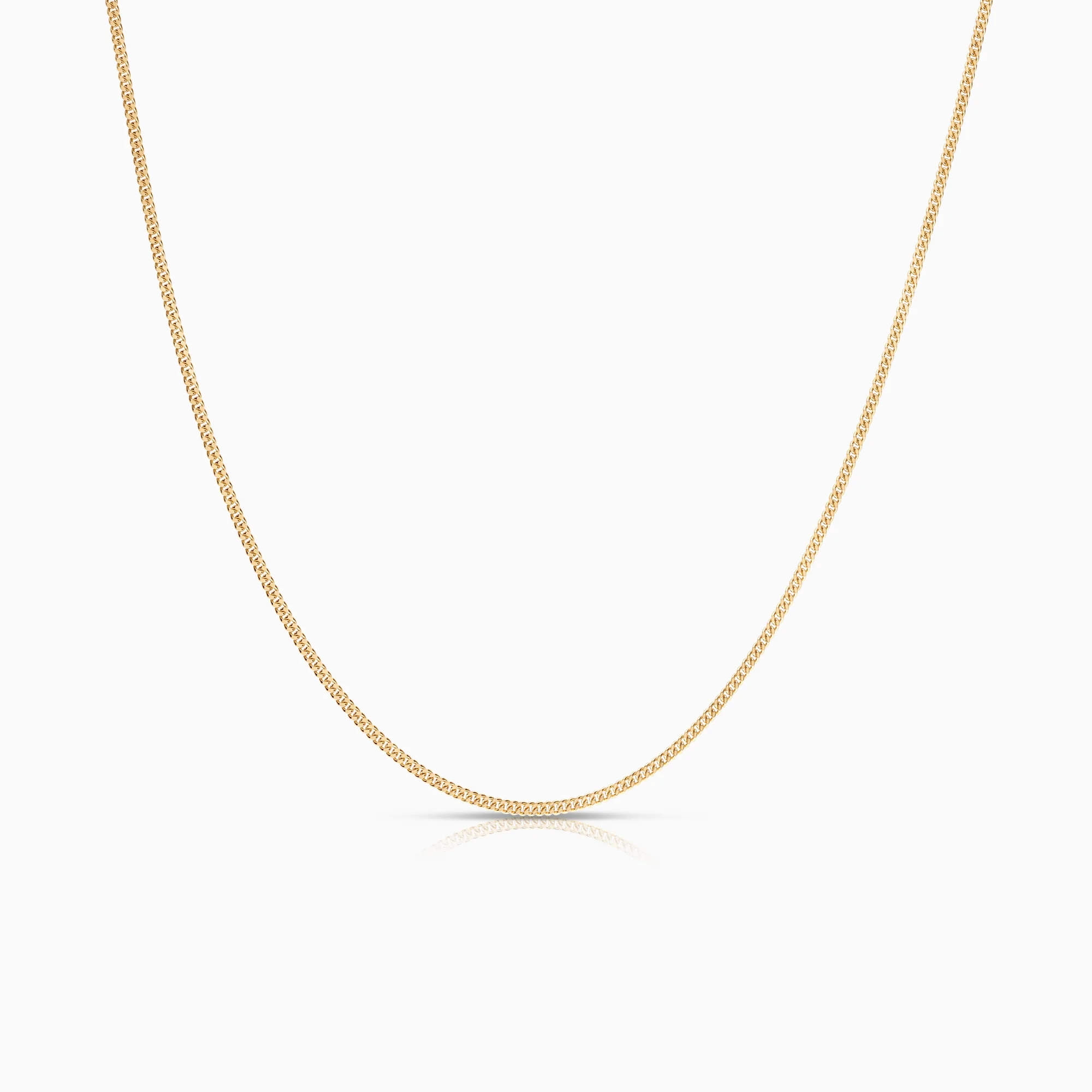 Curb necklace 4.13g 18K gold
