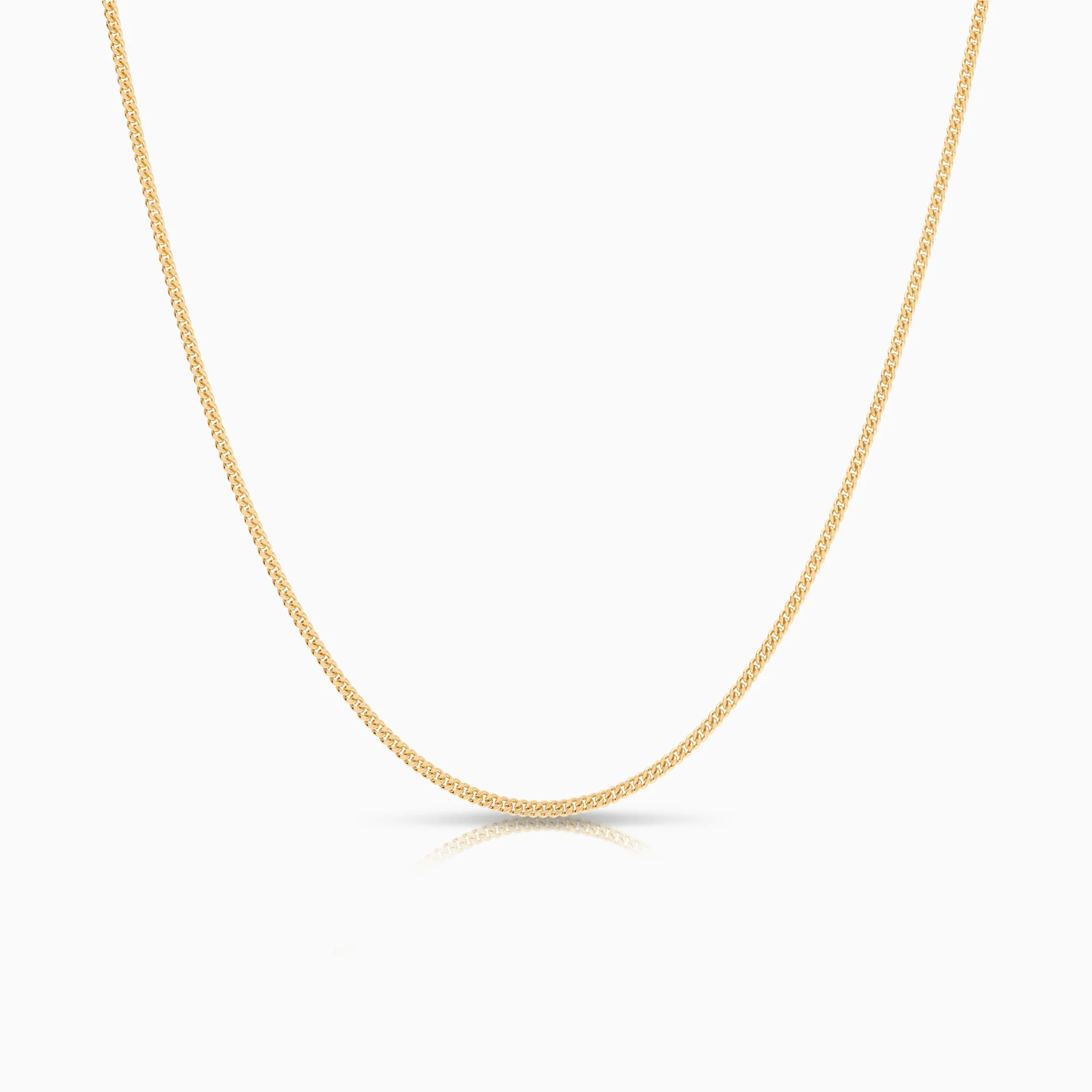 Curb necklace 4.15g 18K gold