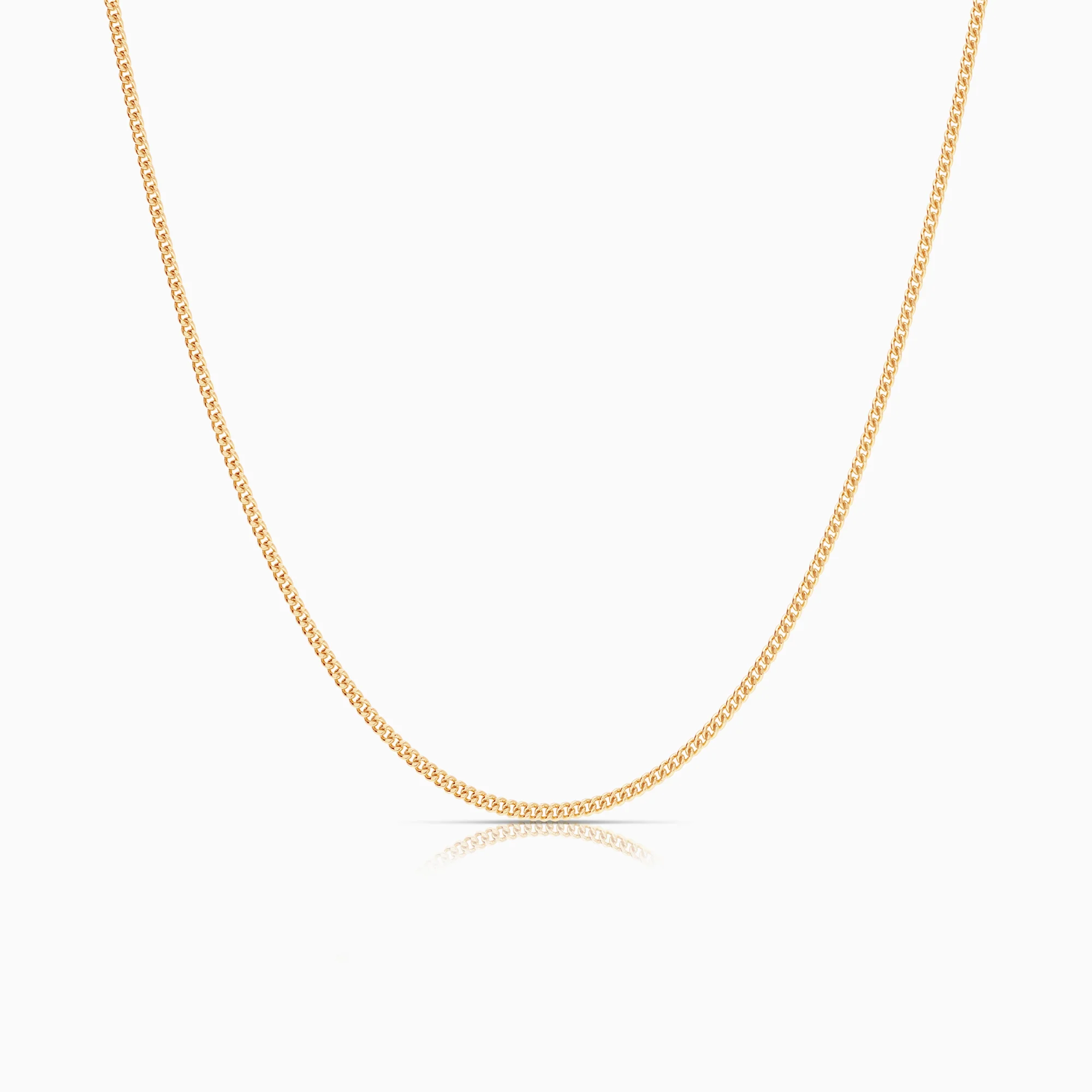 Curb necklace 4.16g 18K gold