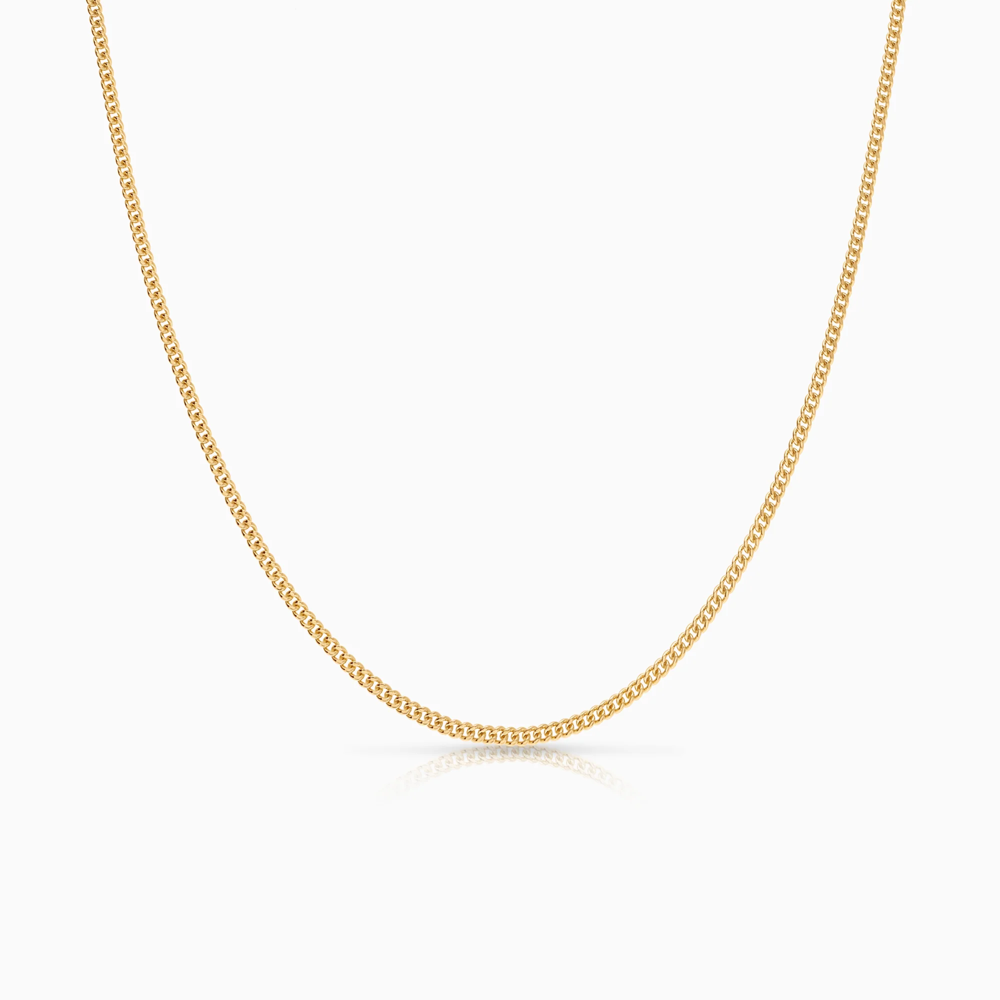 Curb necklace 4.17g 18K gold
