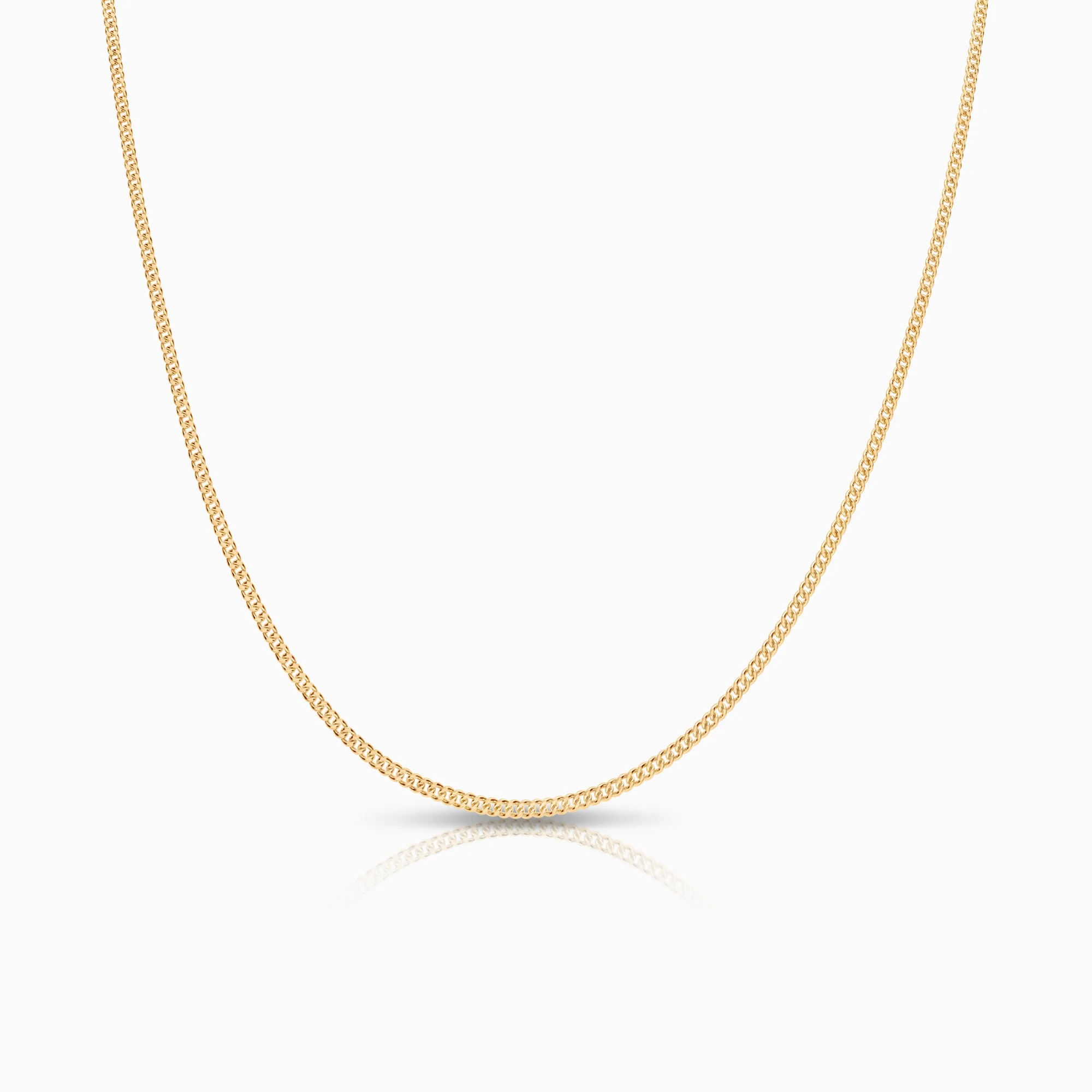 Curb necklace 4.17g 18K gold