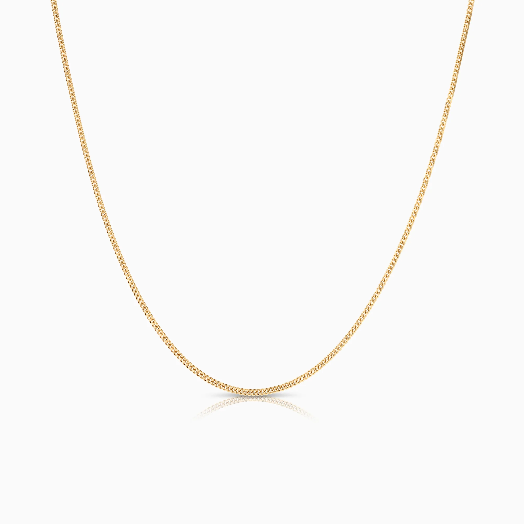 Curb necklace 4.18g 18K gold