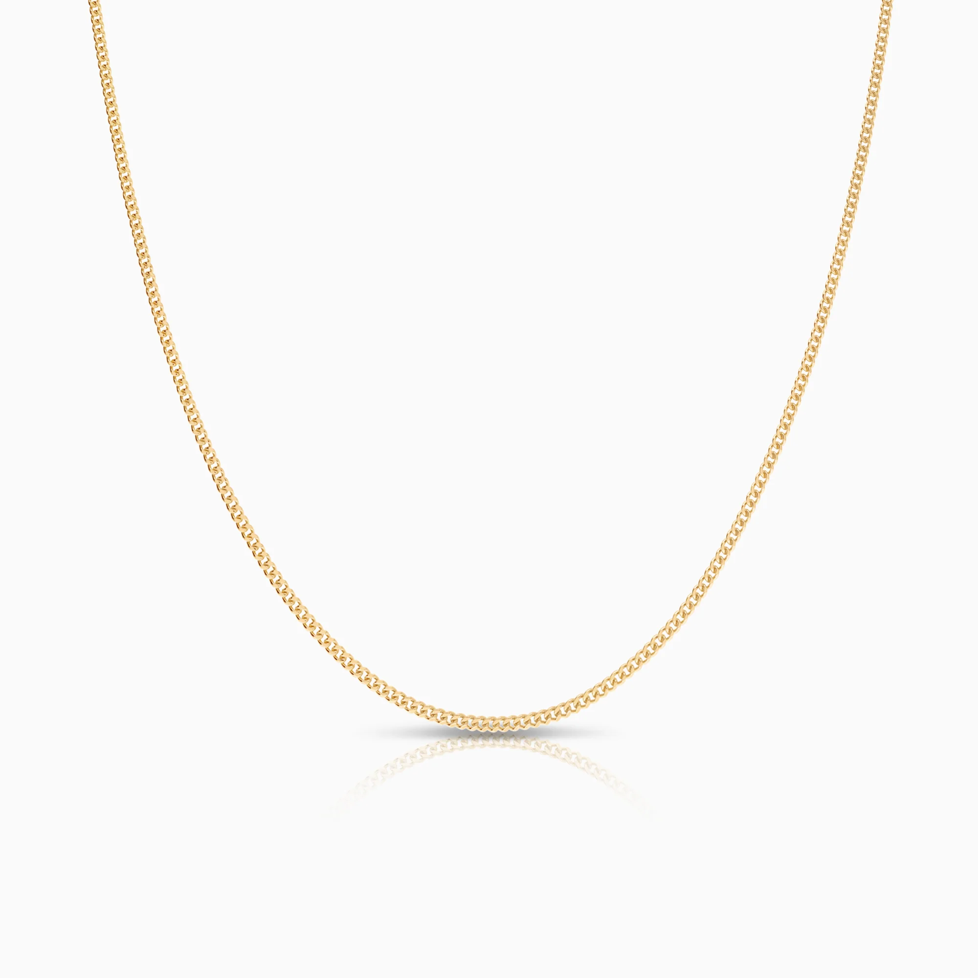 Curb necklace 4.20g 18K gold