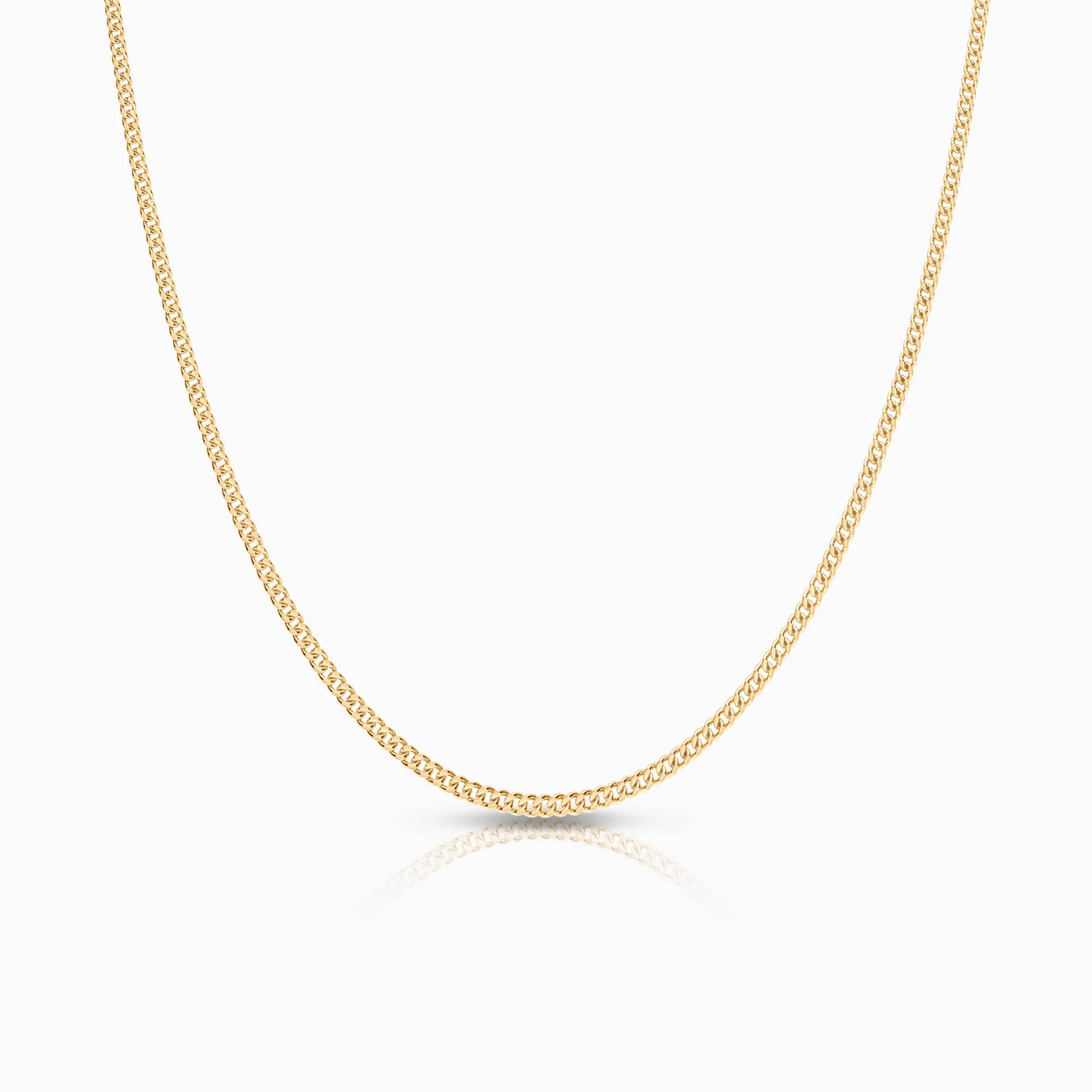 Curb necklace 4.21g 18K gold
