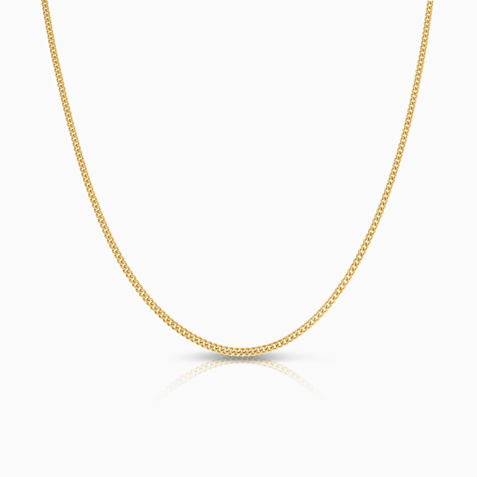 Curb necklace 4.22g 18K gold