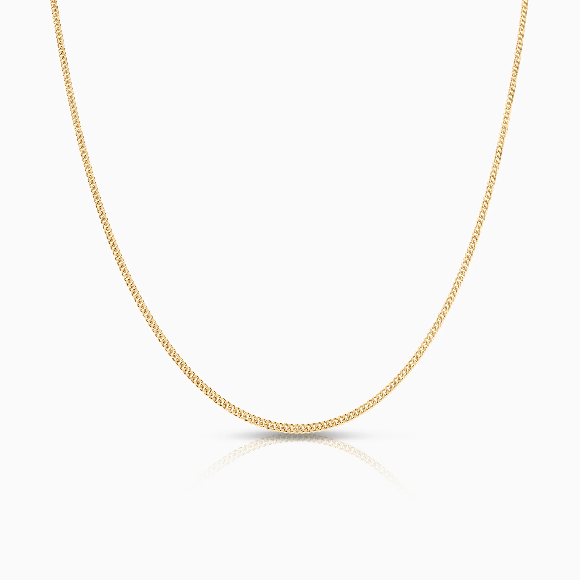 Curb necklace 4.23g 18K gold