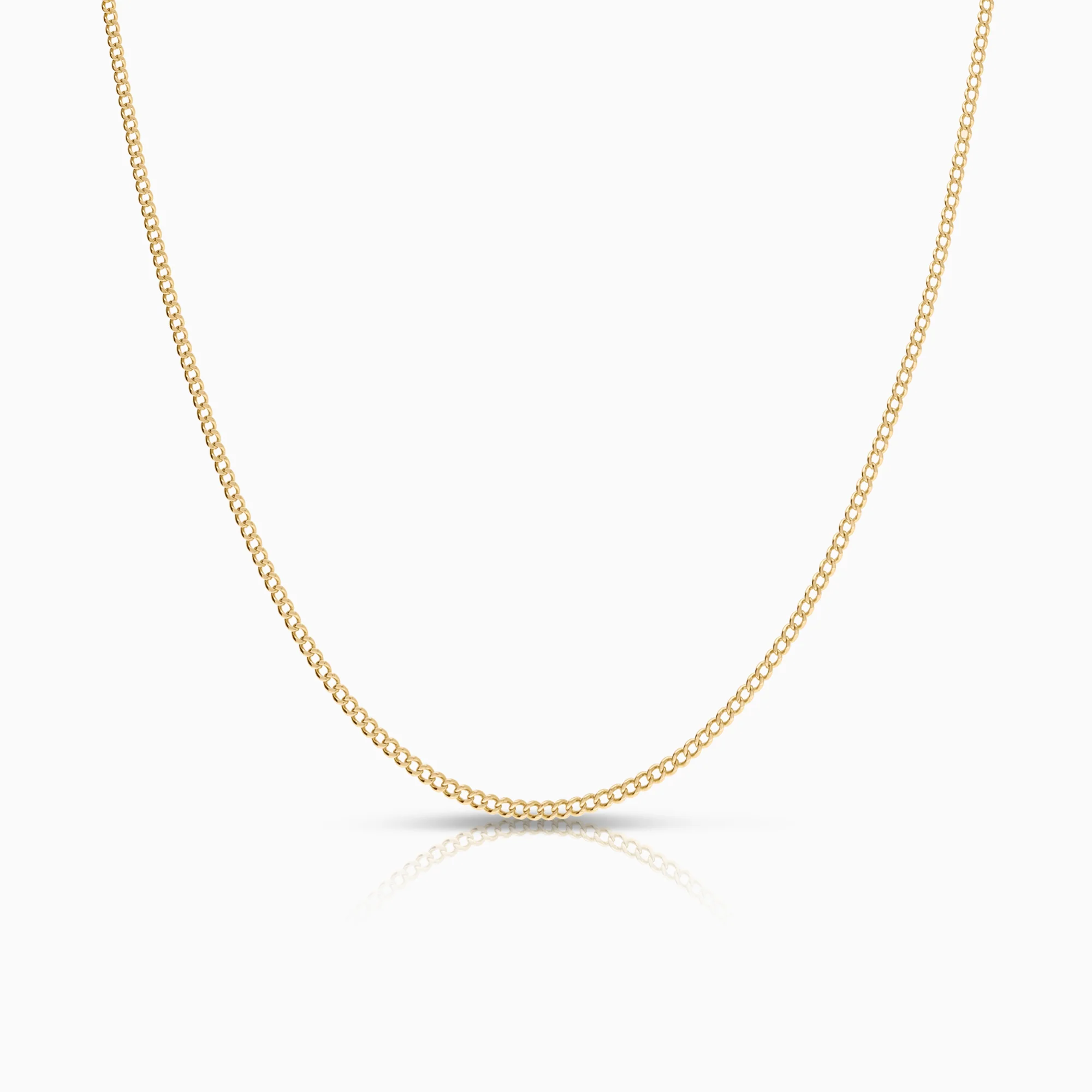 Curb necklace 4.28g 18K gold