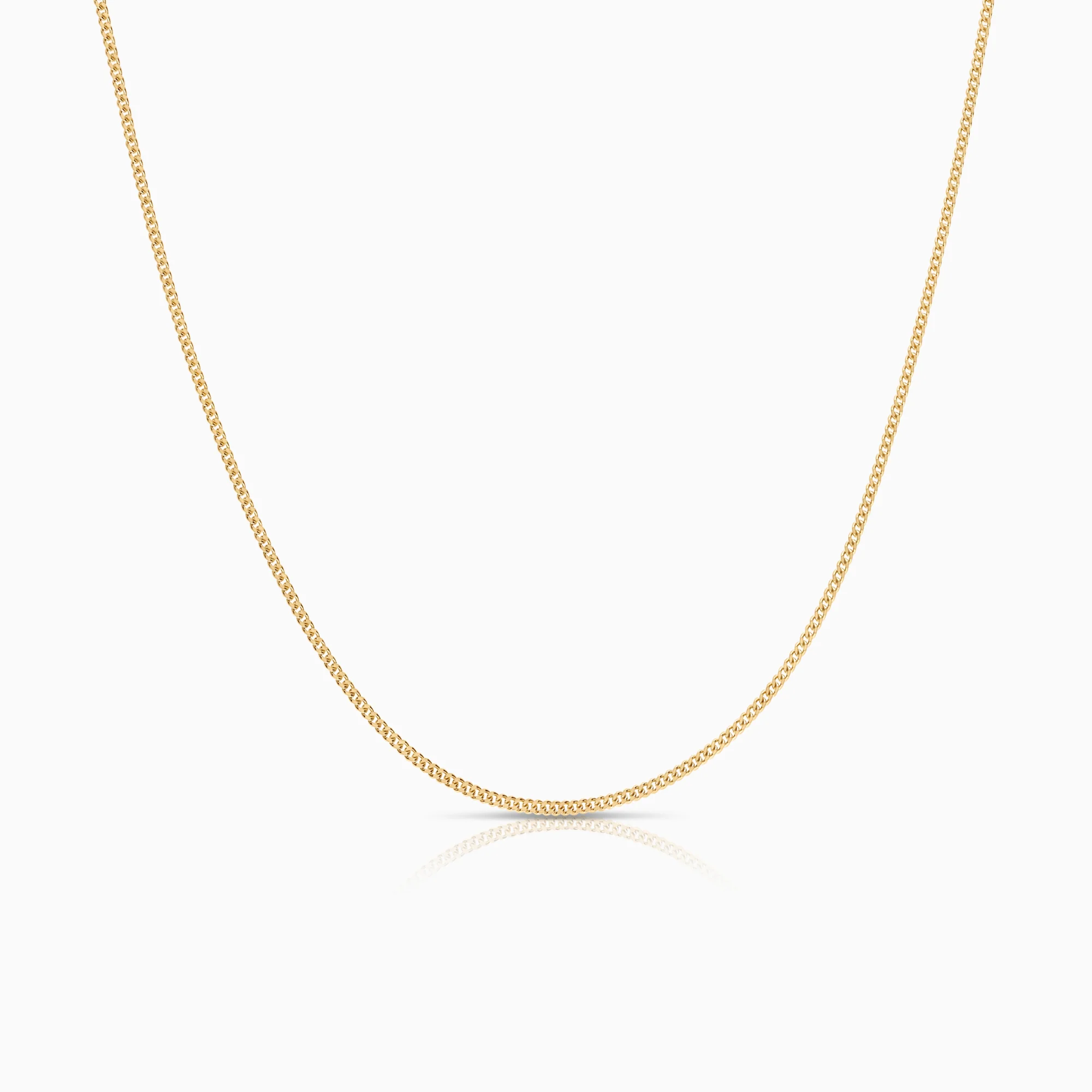Curb necklace 4.28g 18K gold