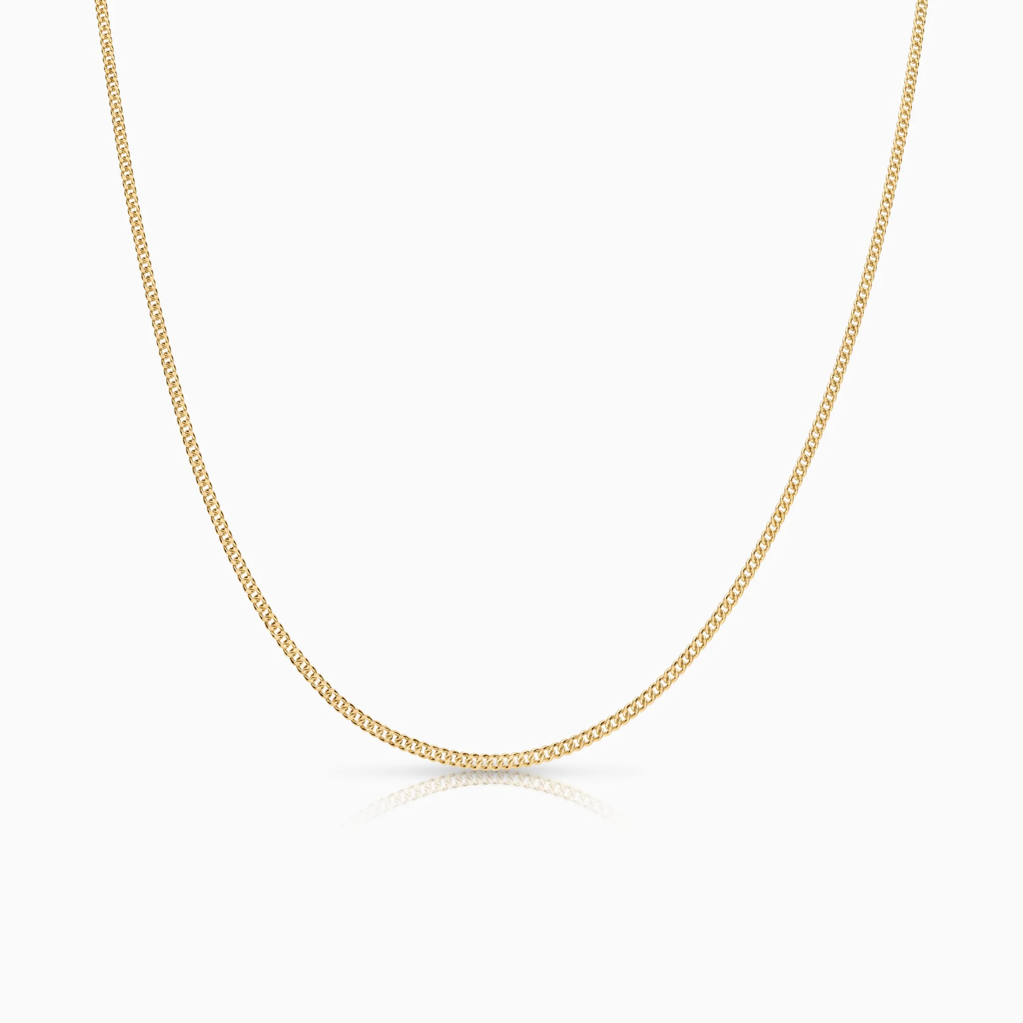 Curb necklace 4.37g 18K gold