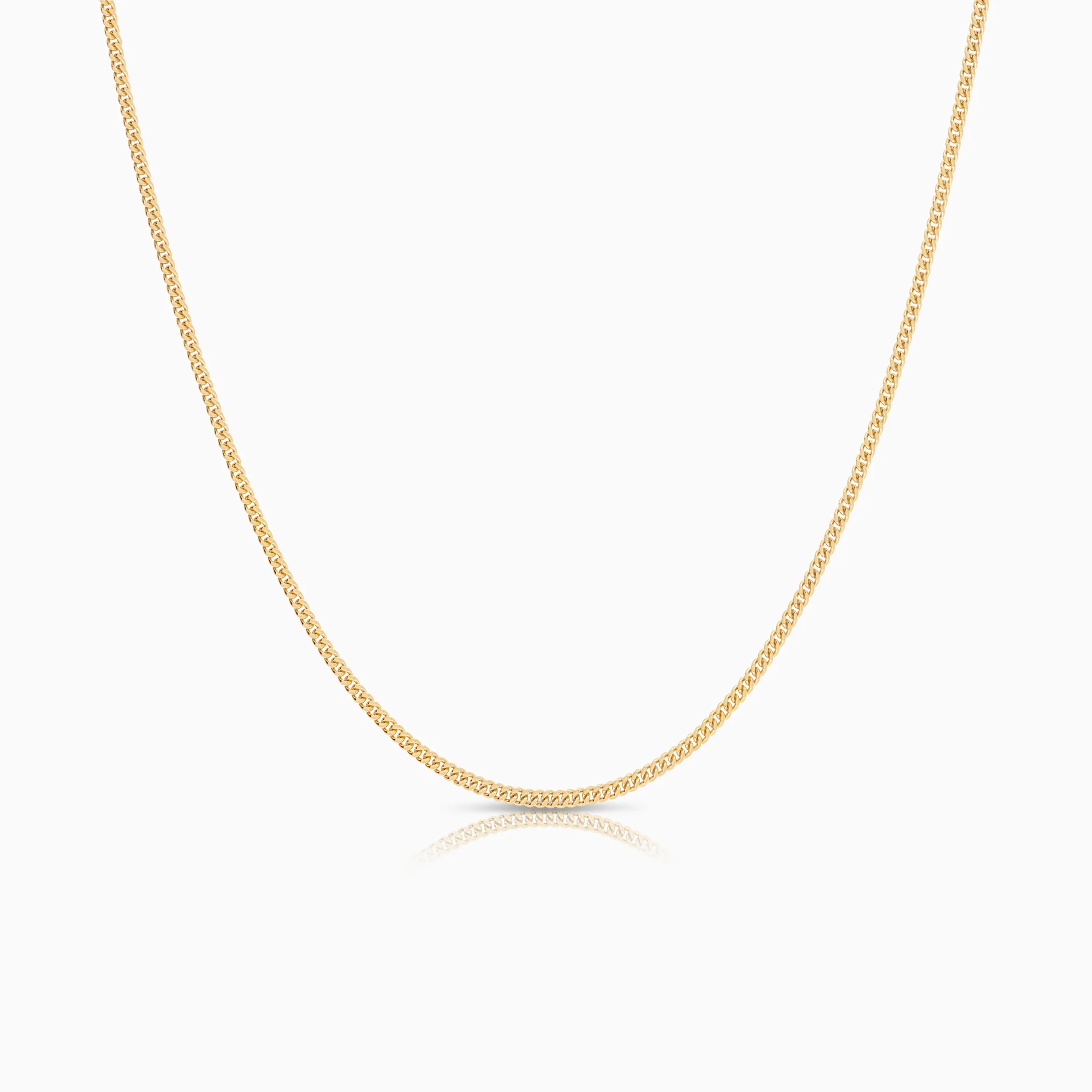 Curb necklace 4.39g 18K gold