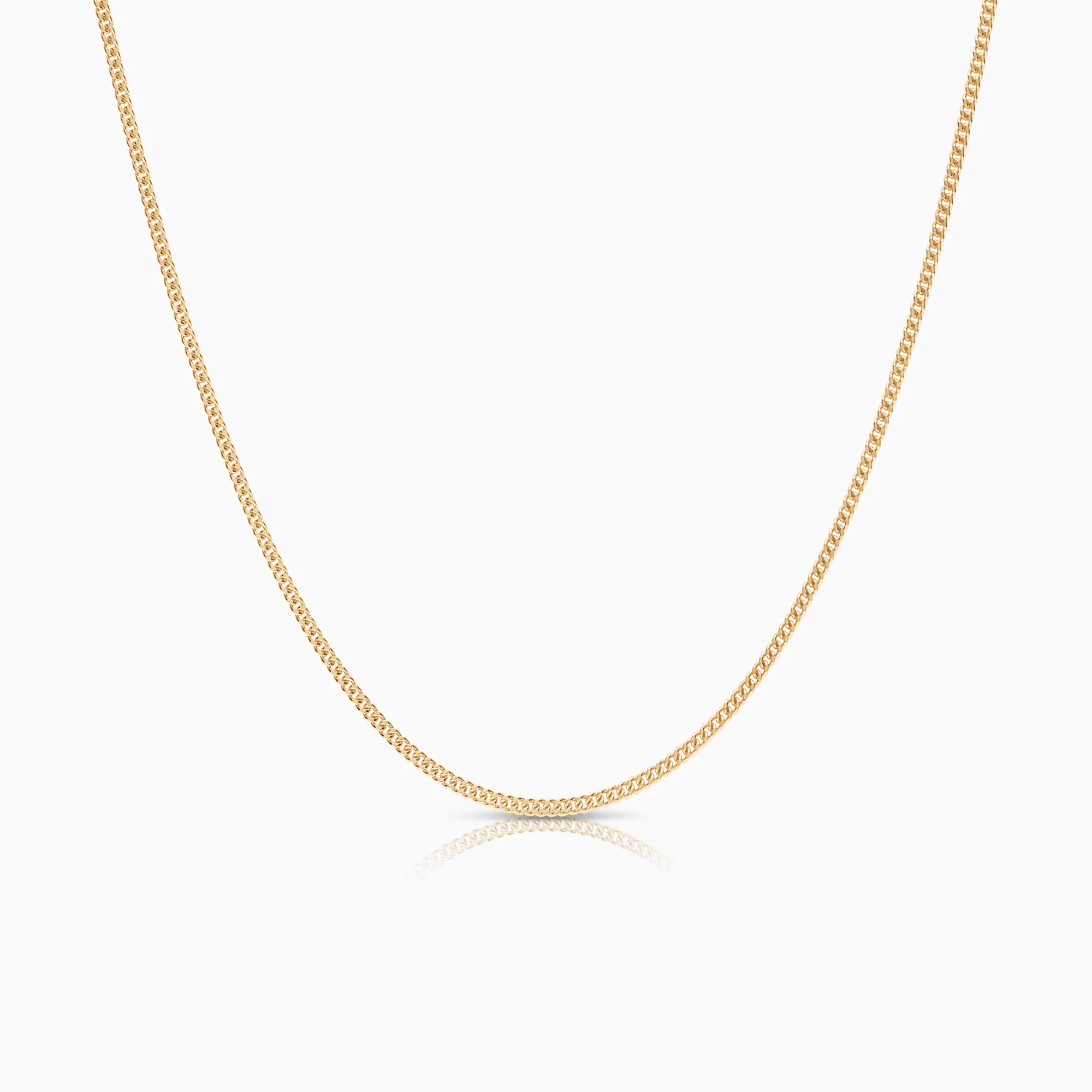 Curb necklace 4.41g 18K gold