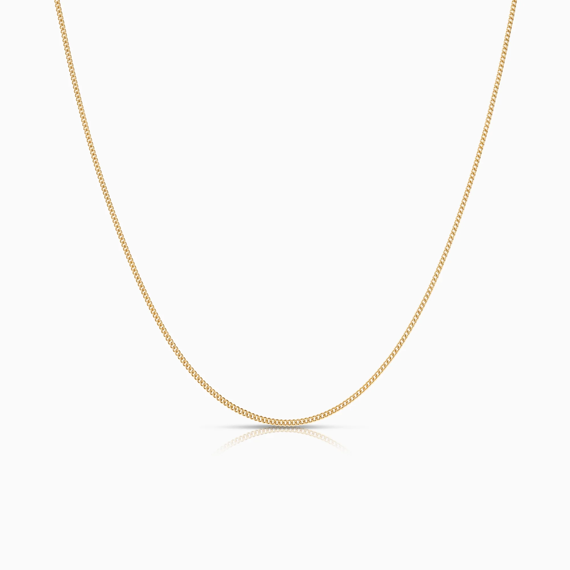 Curb necklace 4.43g 18K gold