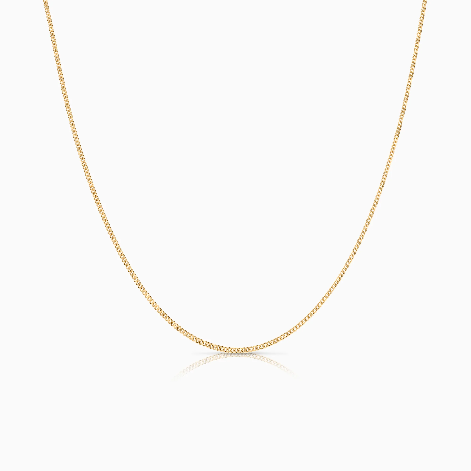 Curb necklace 4.45g 18K gold